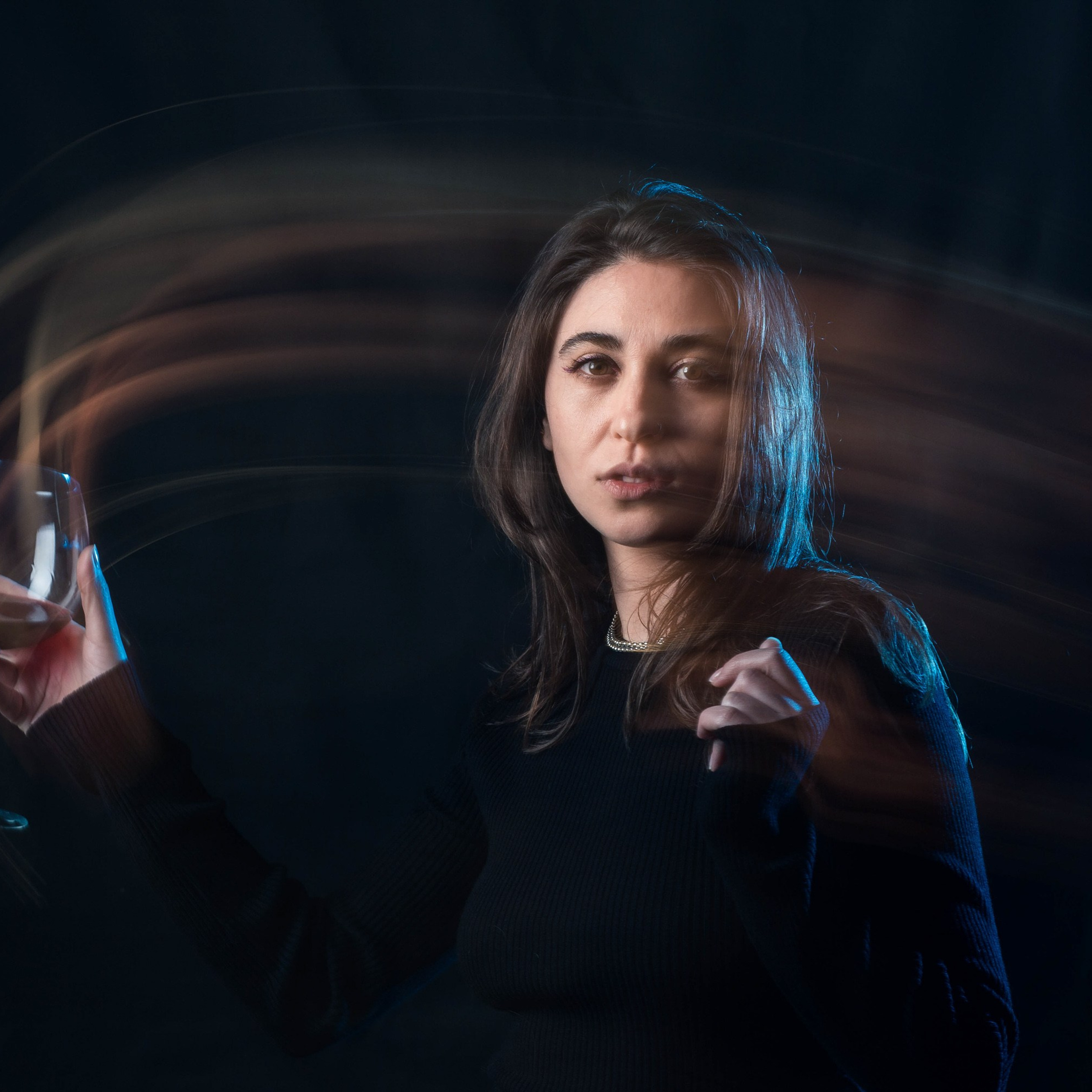 Uzun ekspozisiya ilə bədii portret 