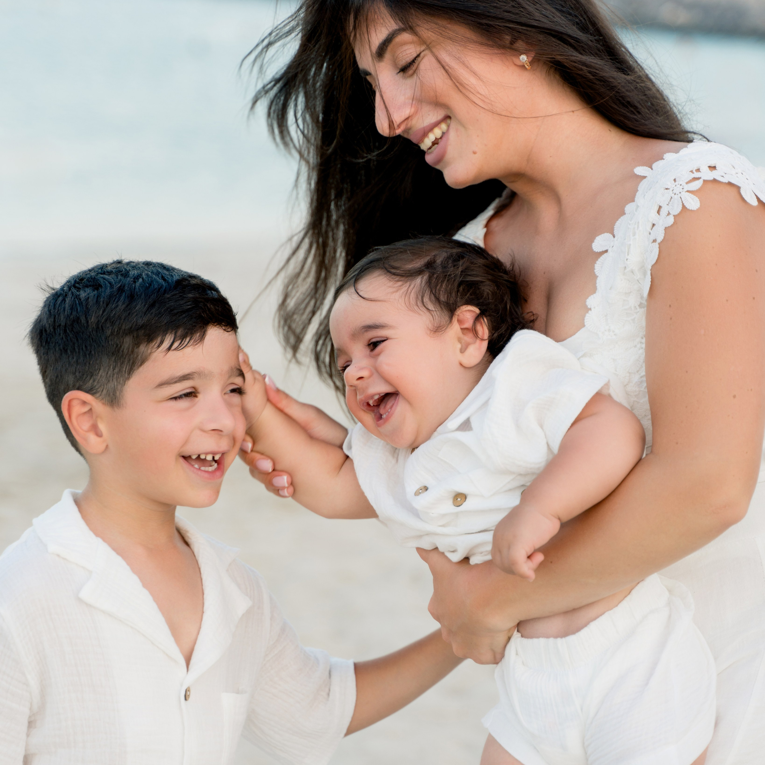 Семейная съемка на пляже