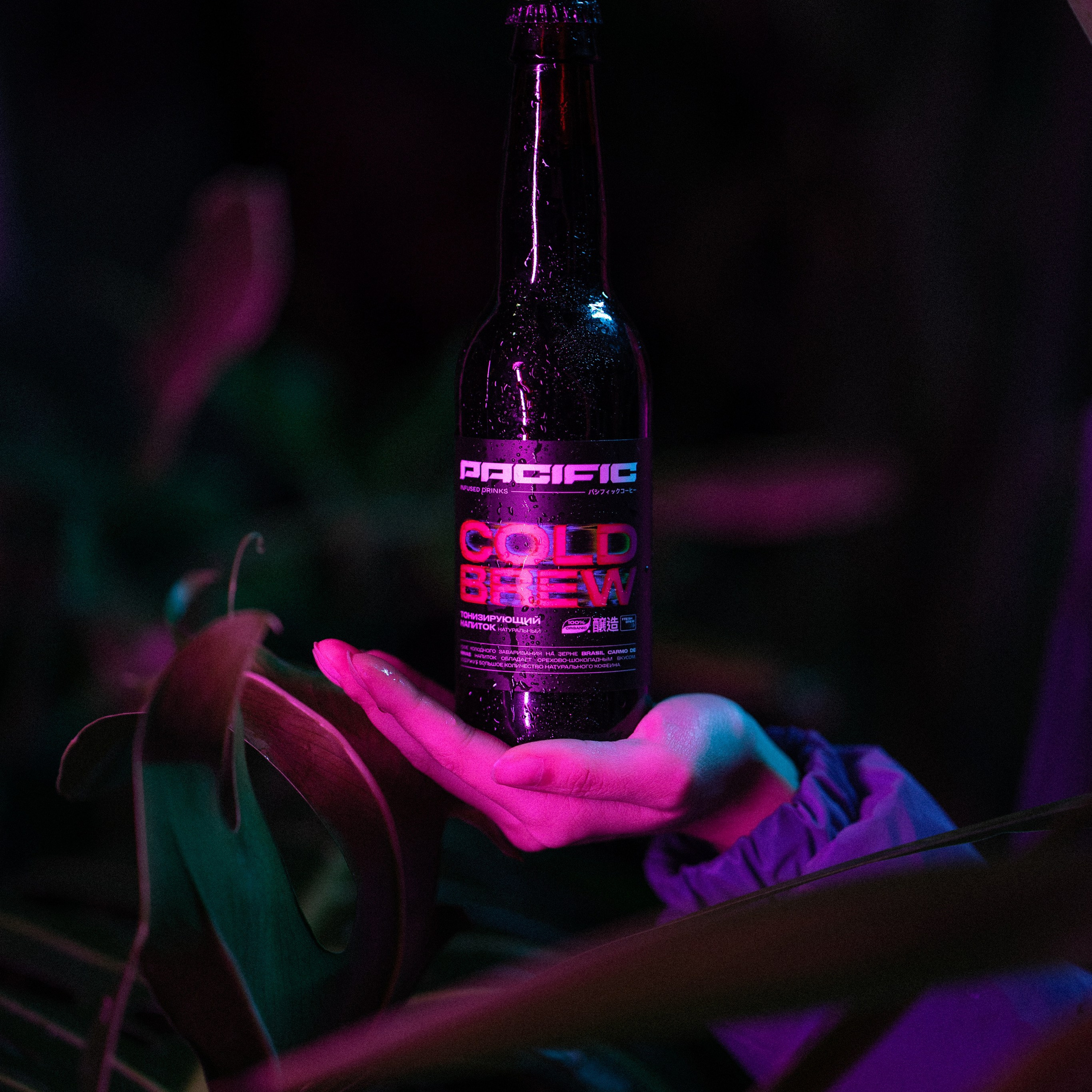 Photography for coffe brand in neon style. Dmitrii Shmatov — High-End Portrait & Fashion Photographer in Milan