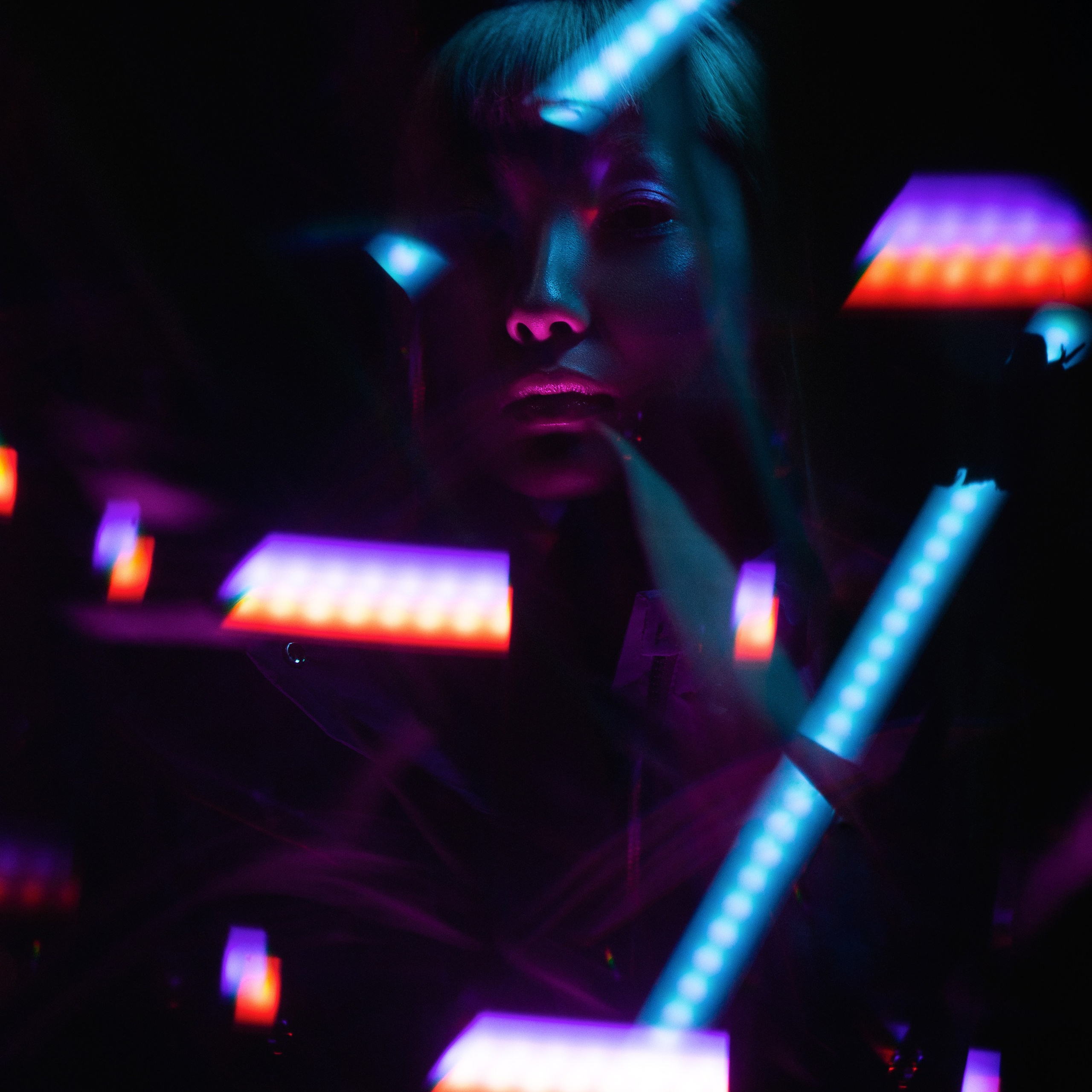 Photography for coffe brand in neon style. Dmitrii Shmatov — High-End Portrait & Fashion Photographer in Milan