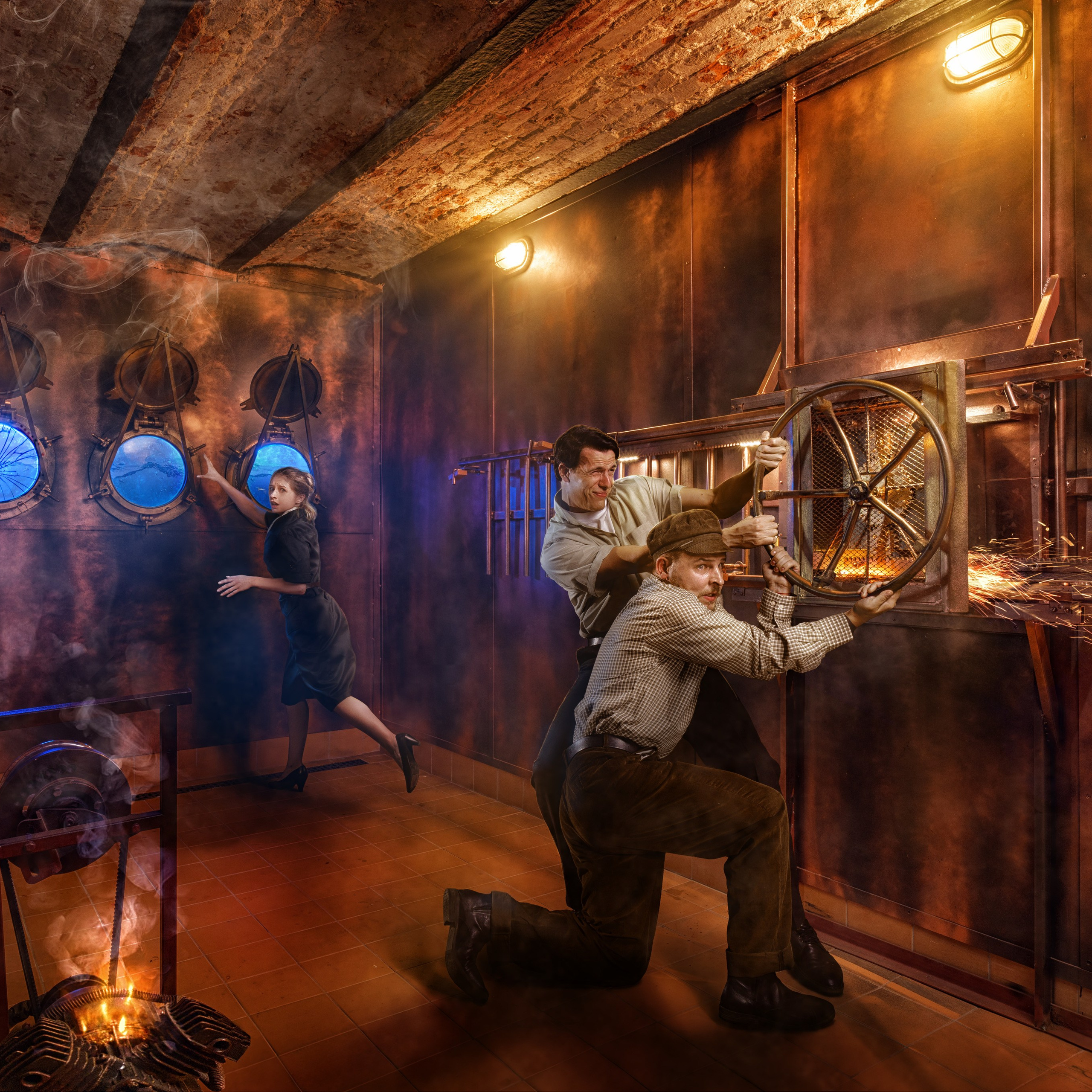 Advertising photos for the website of Escape room Claustrophobia. Dmitrii Shmatov — High-End Portrait & Fashion Photographer in Milan