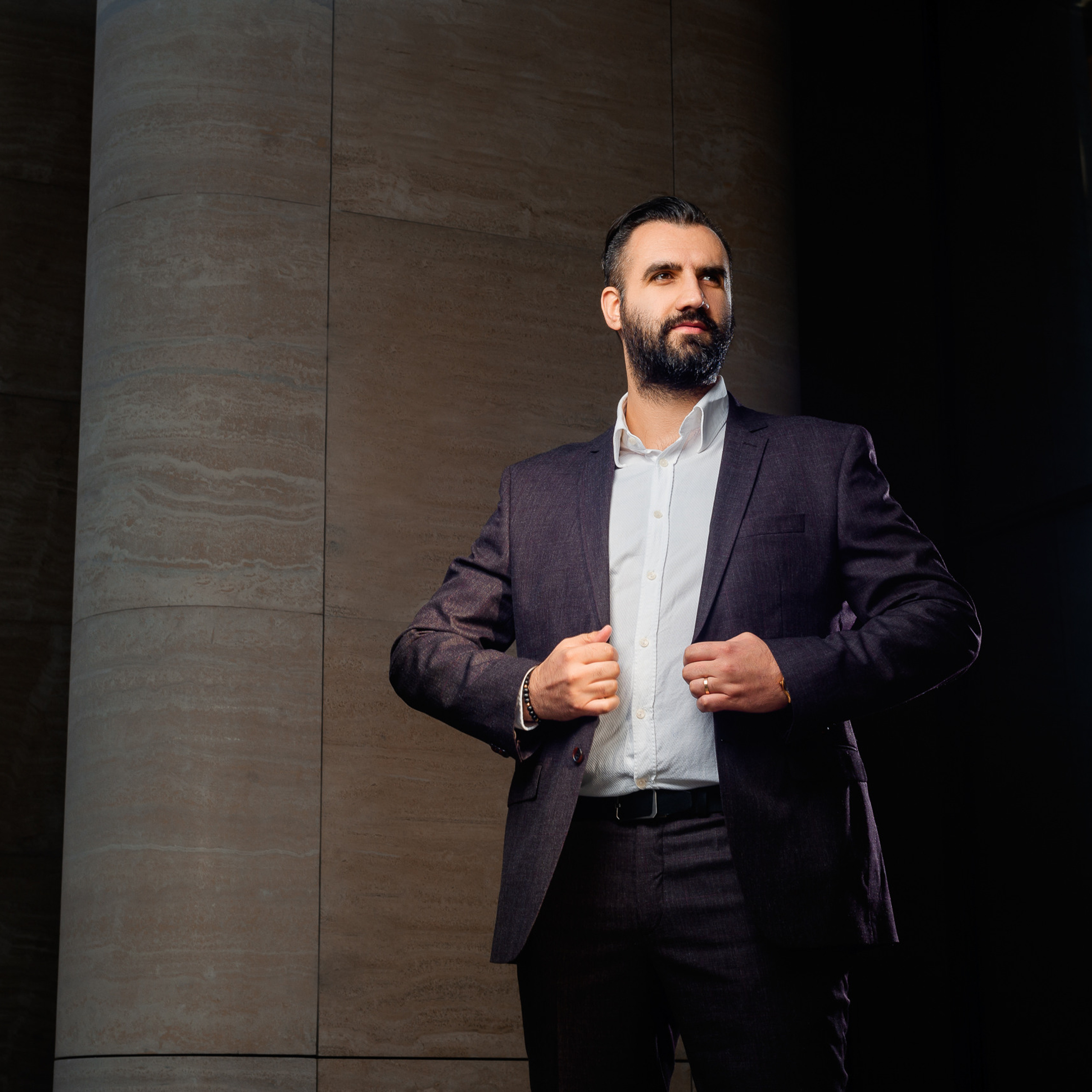 Outdoor business photography for marketing agency. Dmitrii Shmatov — High-End Portrait & Fashion Photographer in Milan