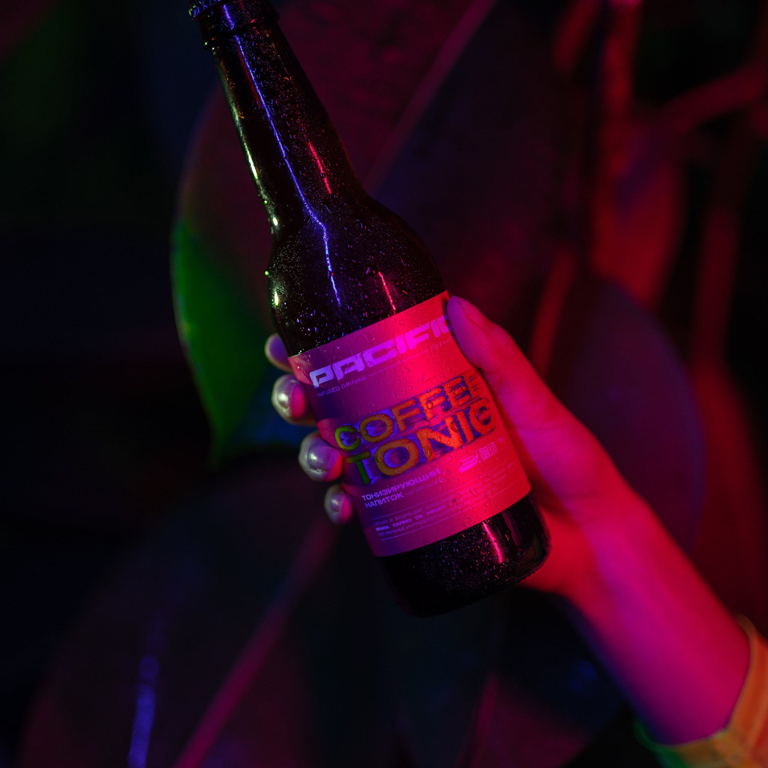 Photography for coffe brand in neon style. Dmitrii Shmatov — High-End Portrait & Fashion Photographer in Milan