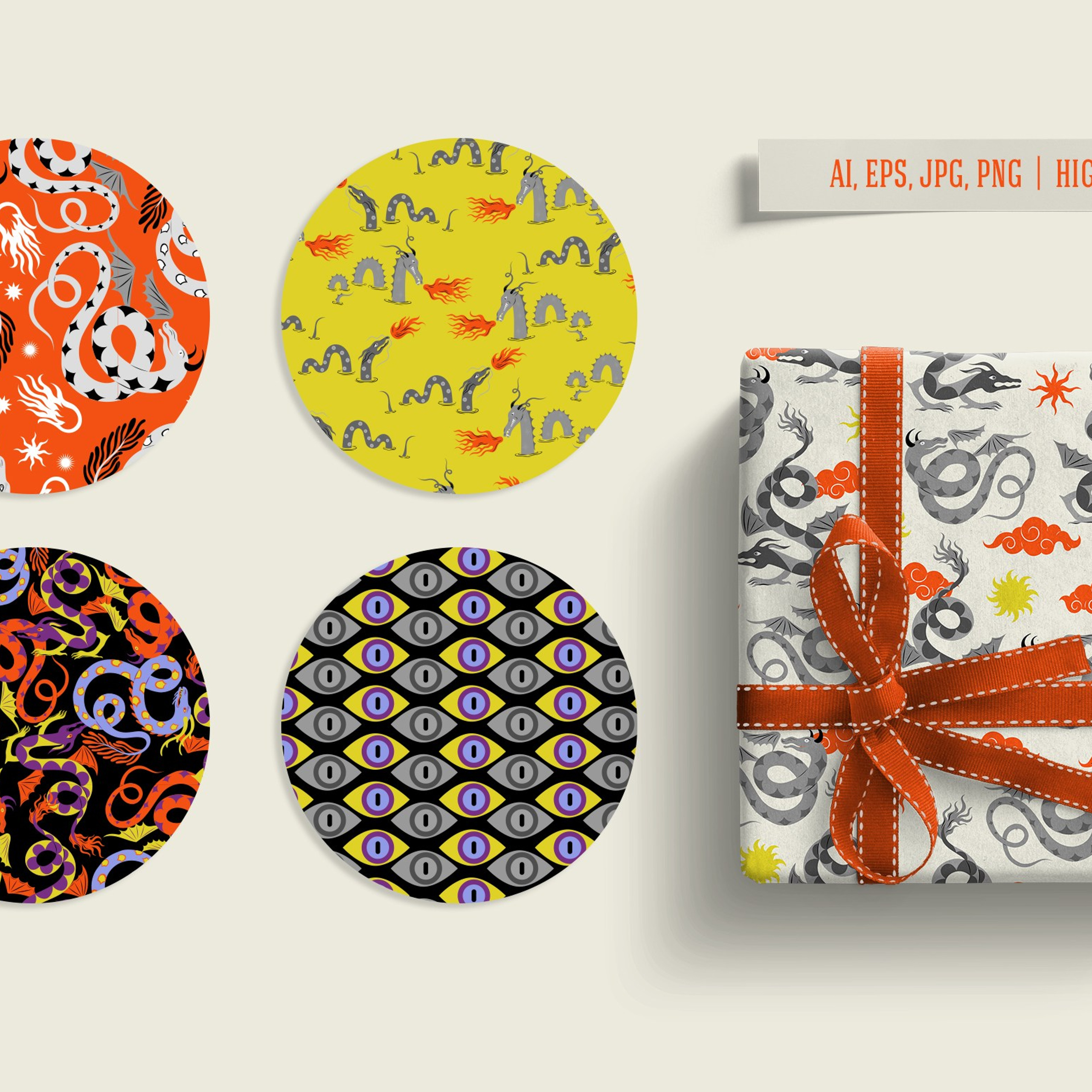 Mystic Dragons. Helen Reveur | Illustrator & Brand Designer | Ready-Made & Custom Illustrations