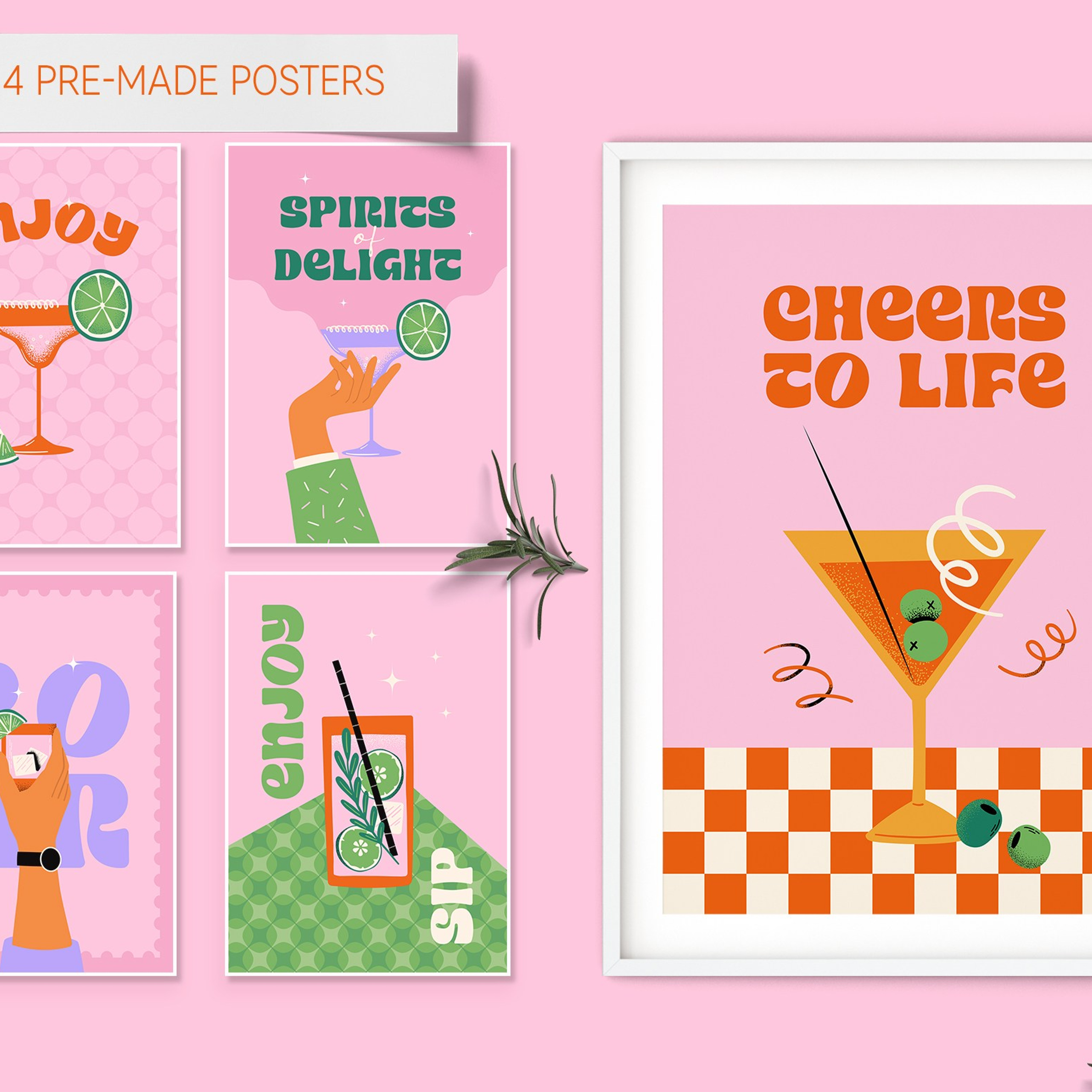 Thirsty Bursty Collection. Helen Reveur | Illustrator & Brand Designer | Ready-Made & Custom Illustrations