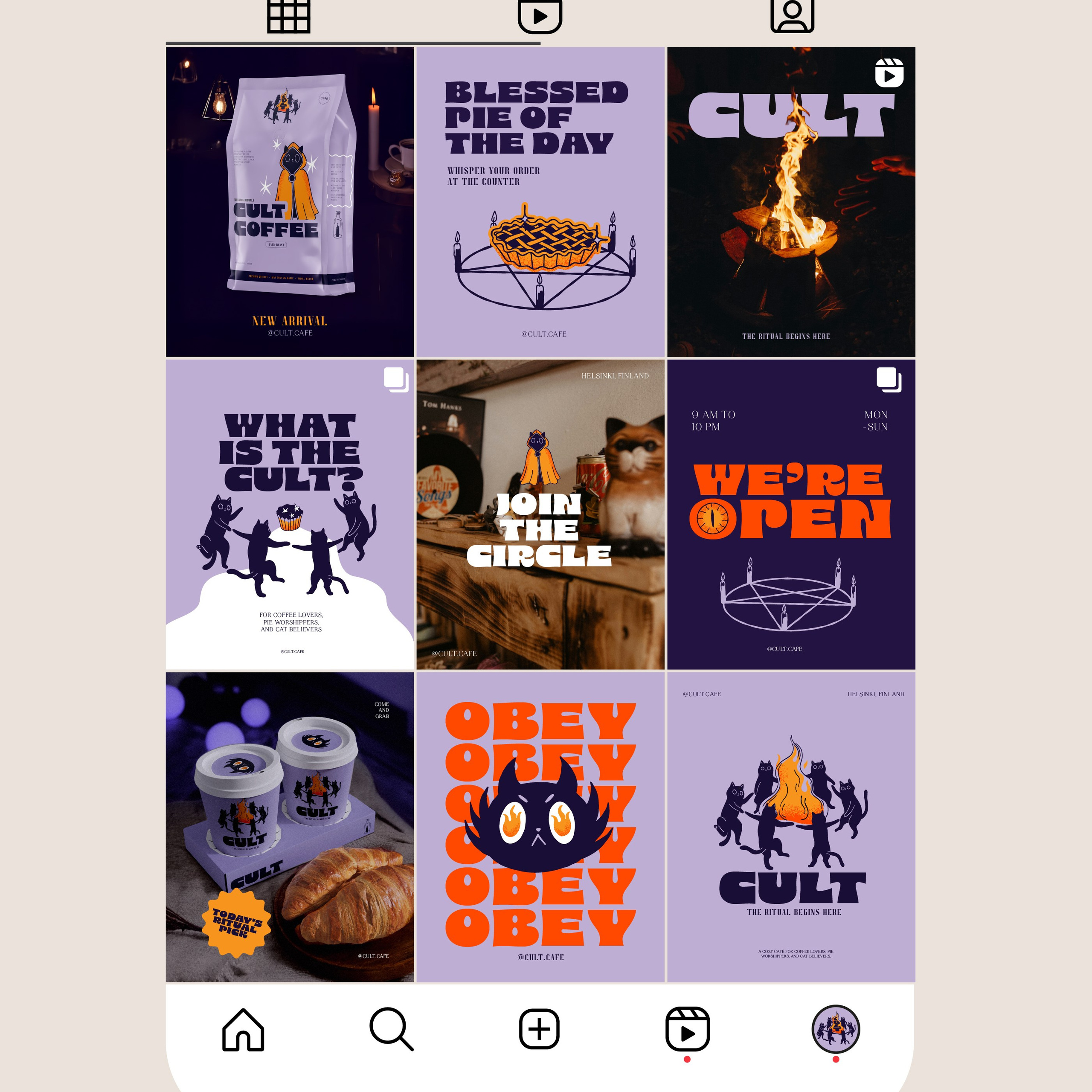 Cult Café Brand Kit Request. Helen Reveur | Illustrator & Brand Designer | Ready-Made & Custom Illustrations