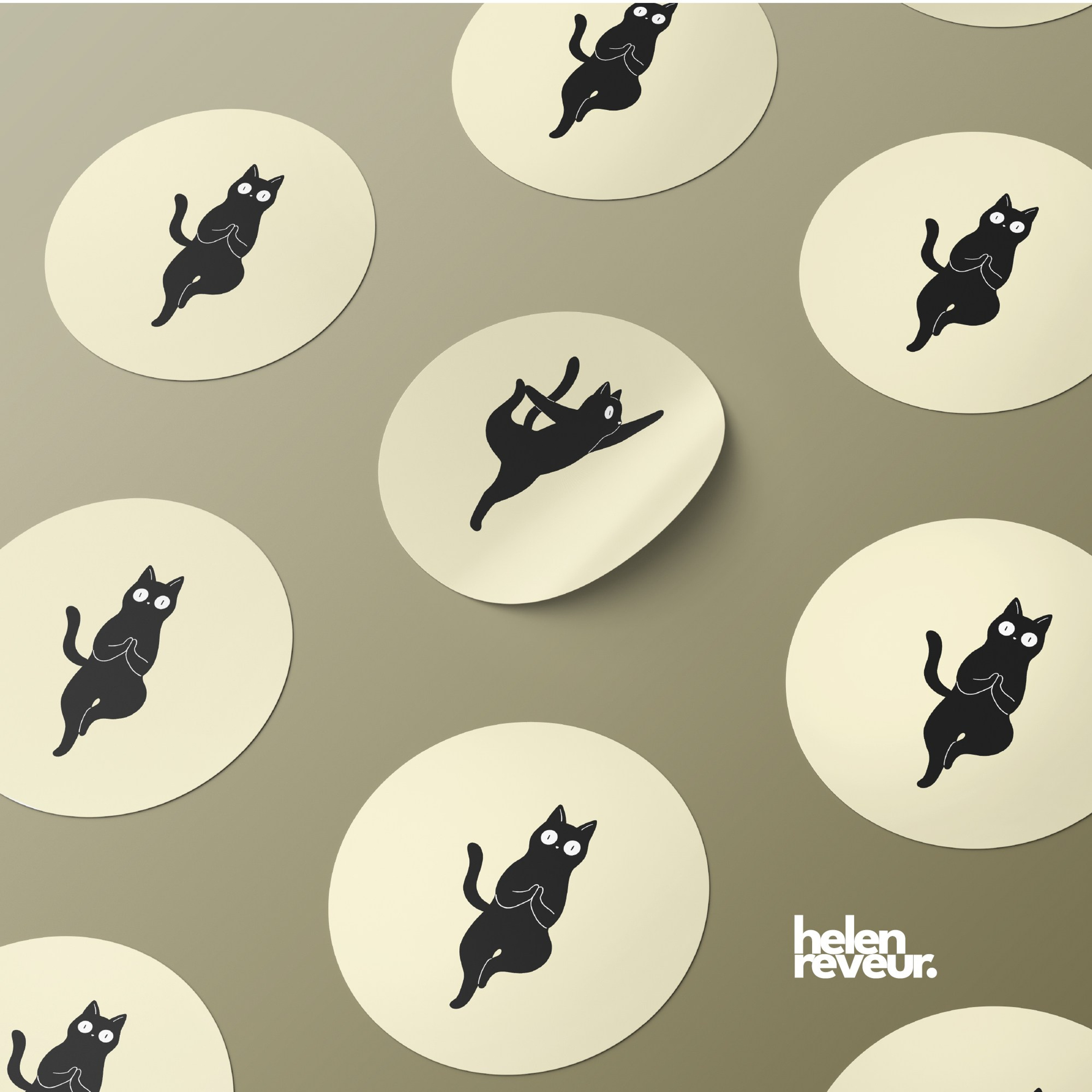 Sport Cats Clipart Set. Helen Reveur | Illustrator & Brand Designer | Ready-Made & Custom Illustrations