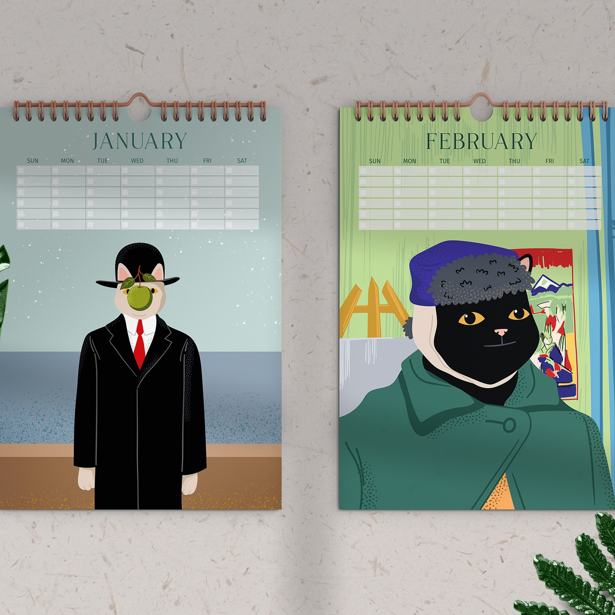 Cats Gallery Collection. Helen Reveur | Illustrator & Brand Designer | Ready-Made & Custom Illustrations