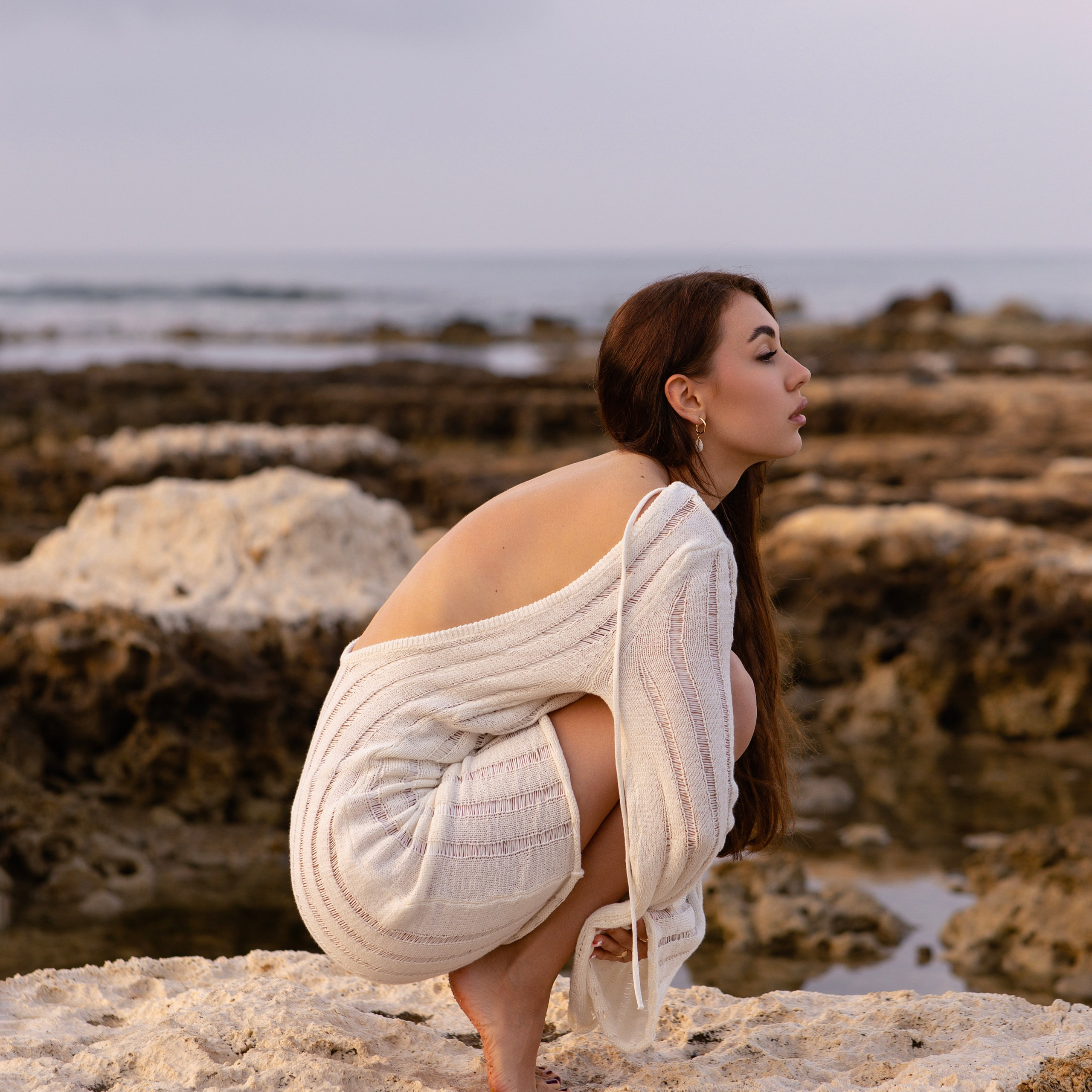 Рассвет. Индивидуальная фотосессия на пляже в Сиде. Алсу Девели. Фотограф в Алании в Турции, Аланья, Сиде, Белек, Анталия, Кемер, Конаклы, Окурджалар. Фотосъемки в Алании. Фотосессия в Алания