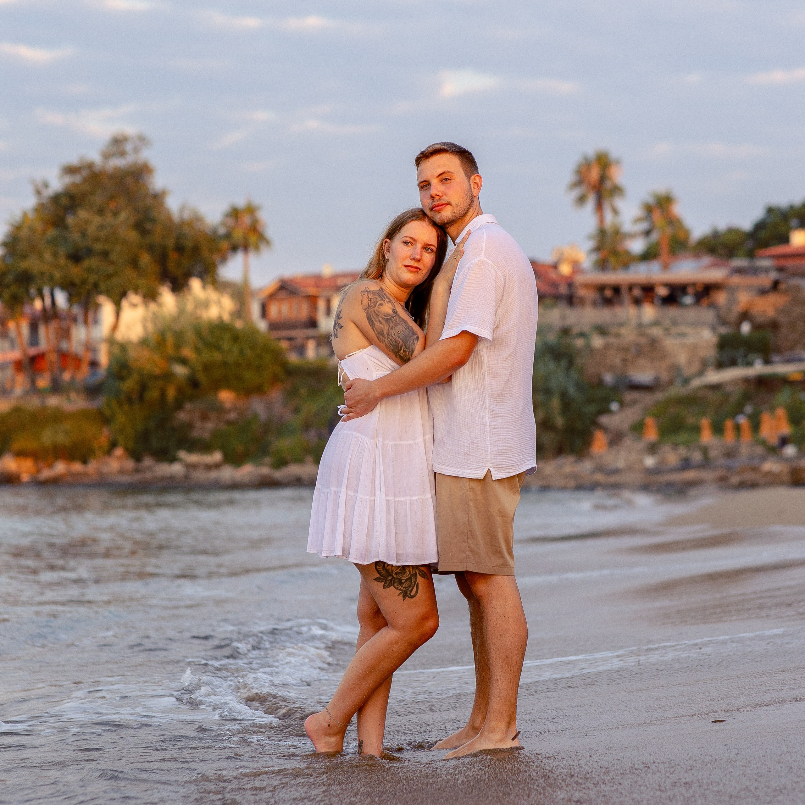 Закат. Love Stor  на берегу моря С в Сиде. Professional Photographer in Alanya, Side, Belek, Antalya. Turkiye