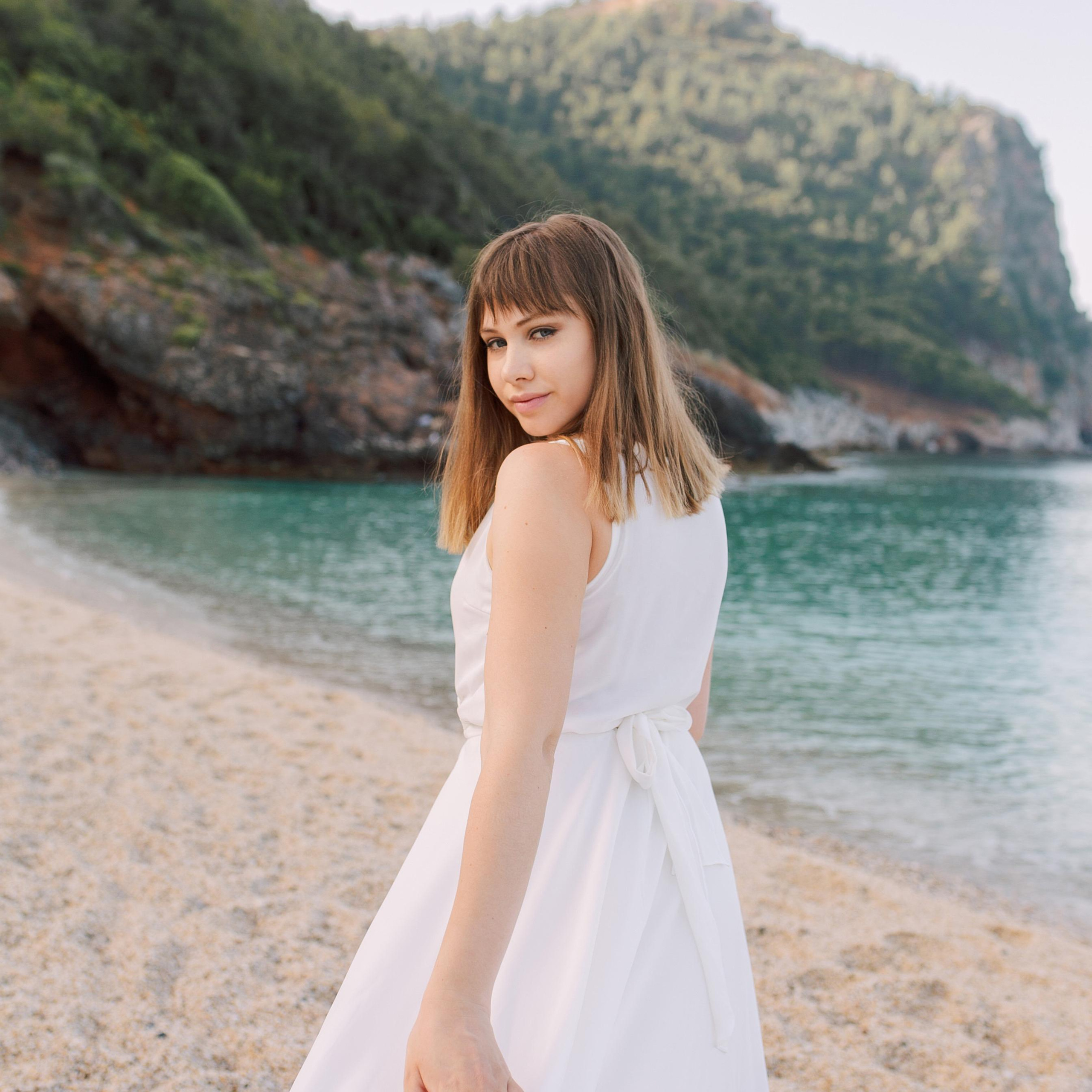 Morning. On Cleopatra Beach. Alsu Develi, Photographer in Turkey, Alanya, Side, Belek, Antalya, Kemer, Turkiye. Photoshooting in Alanya. Photosession in Belek, Side