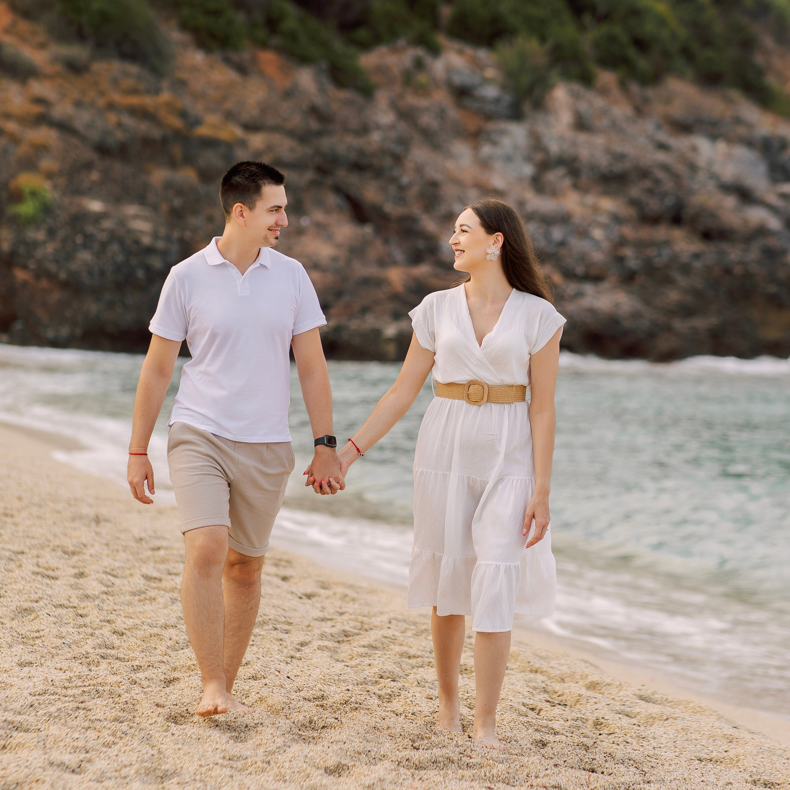 Morning. Beach. Morning photoshoot on Cleopatra Beach. Alanya. Alsu Develi, Photographer in Turkey, Alanya, Side, Belek, Antalya, Kemer, Turkiye. Photoshooting in Alanya. Photosession in Belek, Side