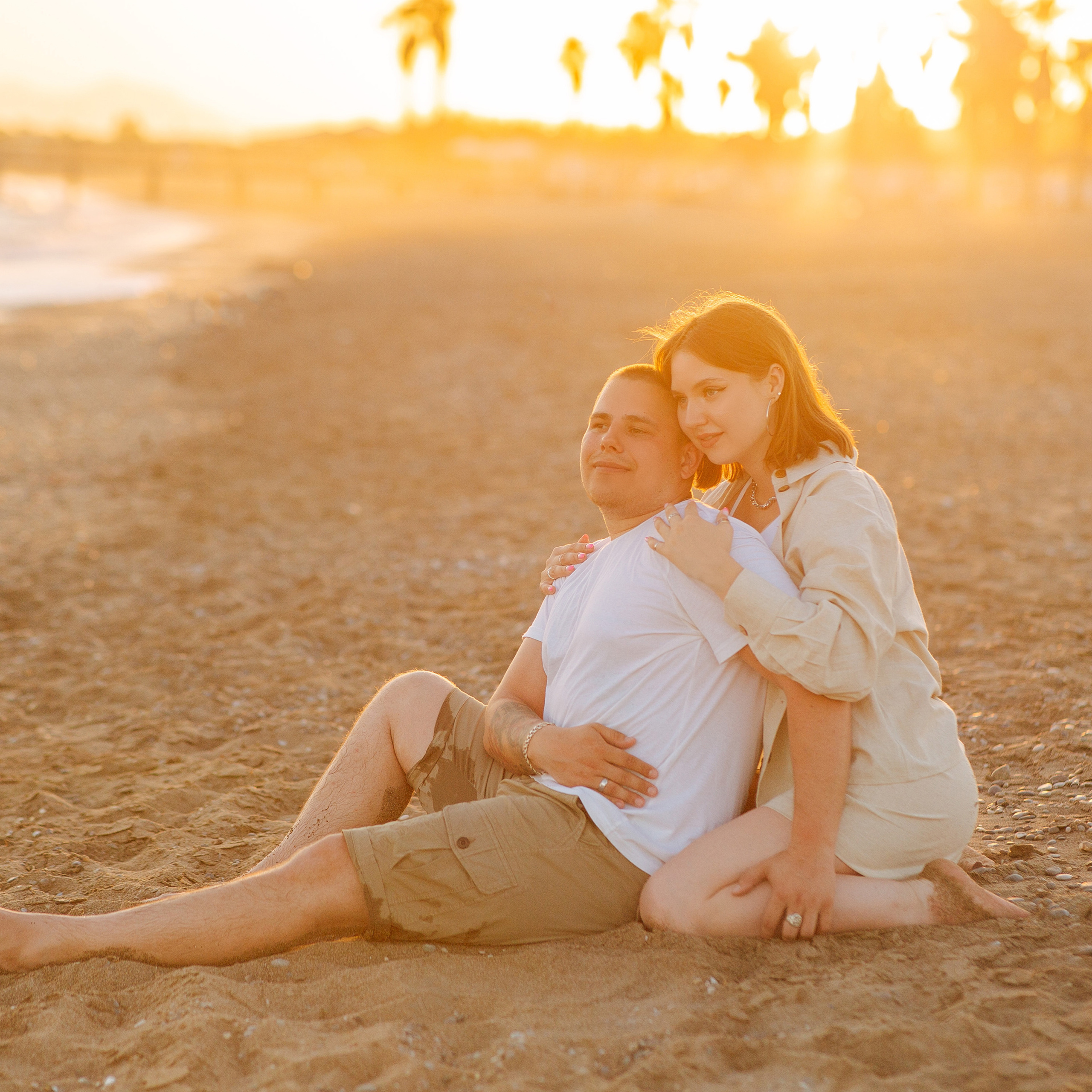 Love Story at beach of Belek. Alsu Develi, Photographer in Turkey, Alanya, Side, Belek, Antalya, Kemer, Turkiye. Photoshooting in Alanya. Photosession in Belek, Side