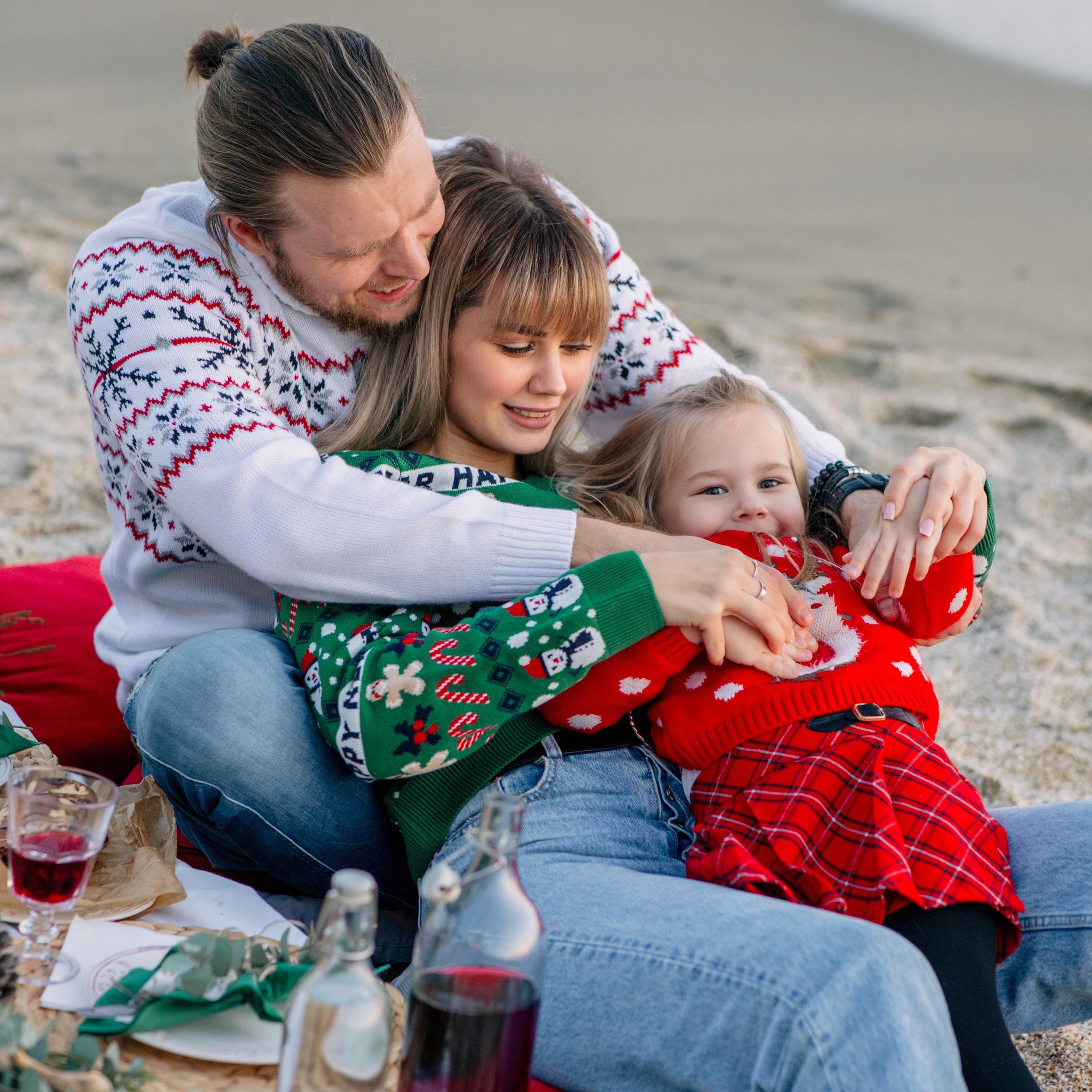 Новогодняя фотосессия на&nbsp;пляже