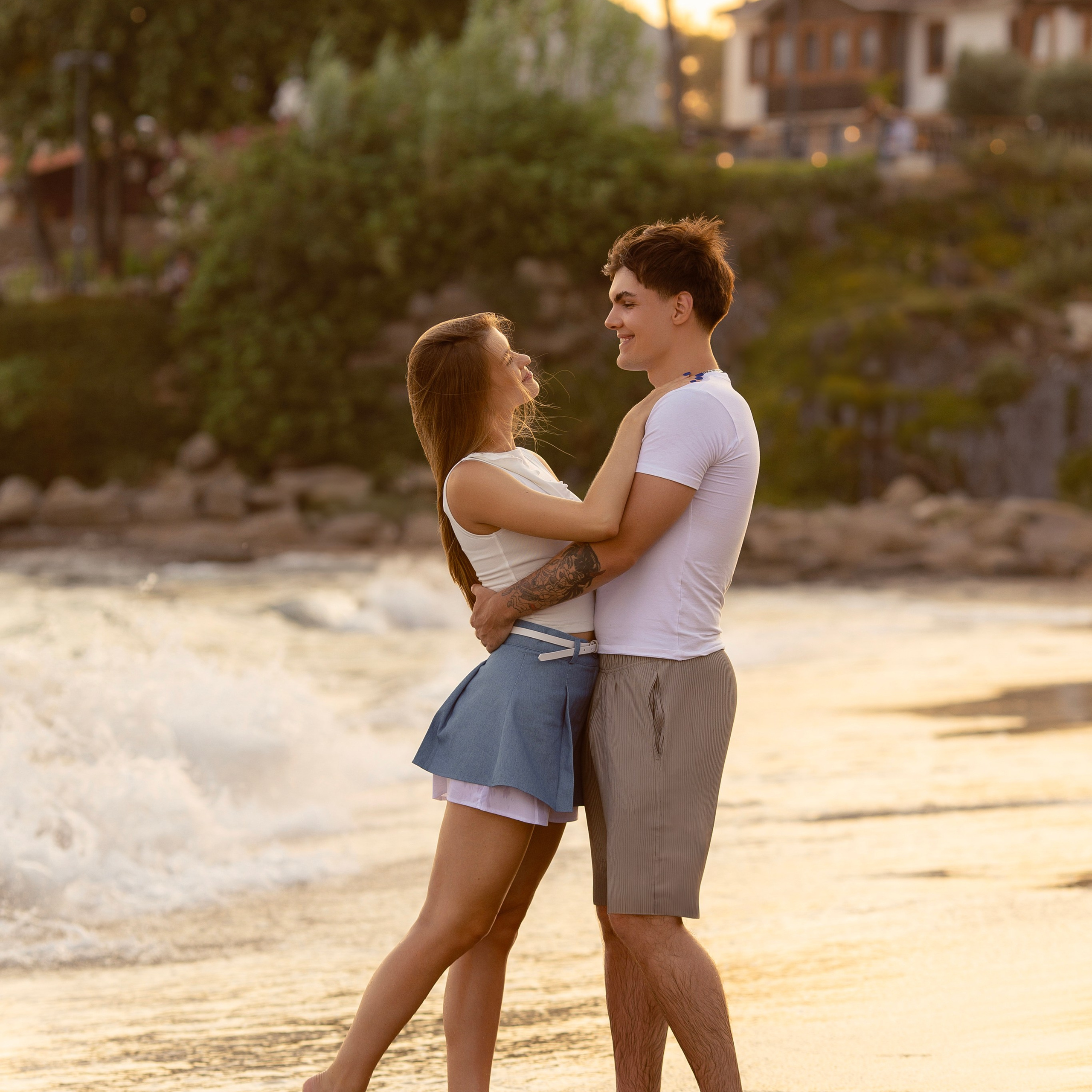 Закат. Love Story на пляже в Сиде на закате. Алсу Девели. Фотограф в Алании в Турции, Аланья, Сиде, Белек, Анталия, Кемер, Конаклы, Окурджалар. Фотосъемки в Алании. Фотосессия в Алания