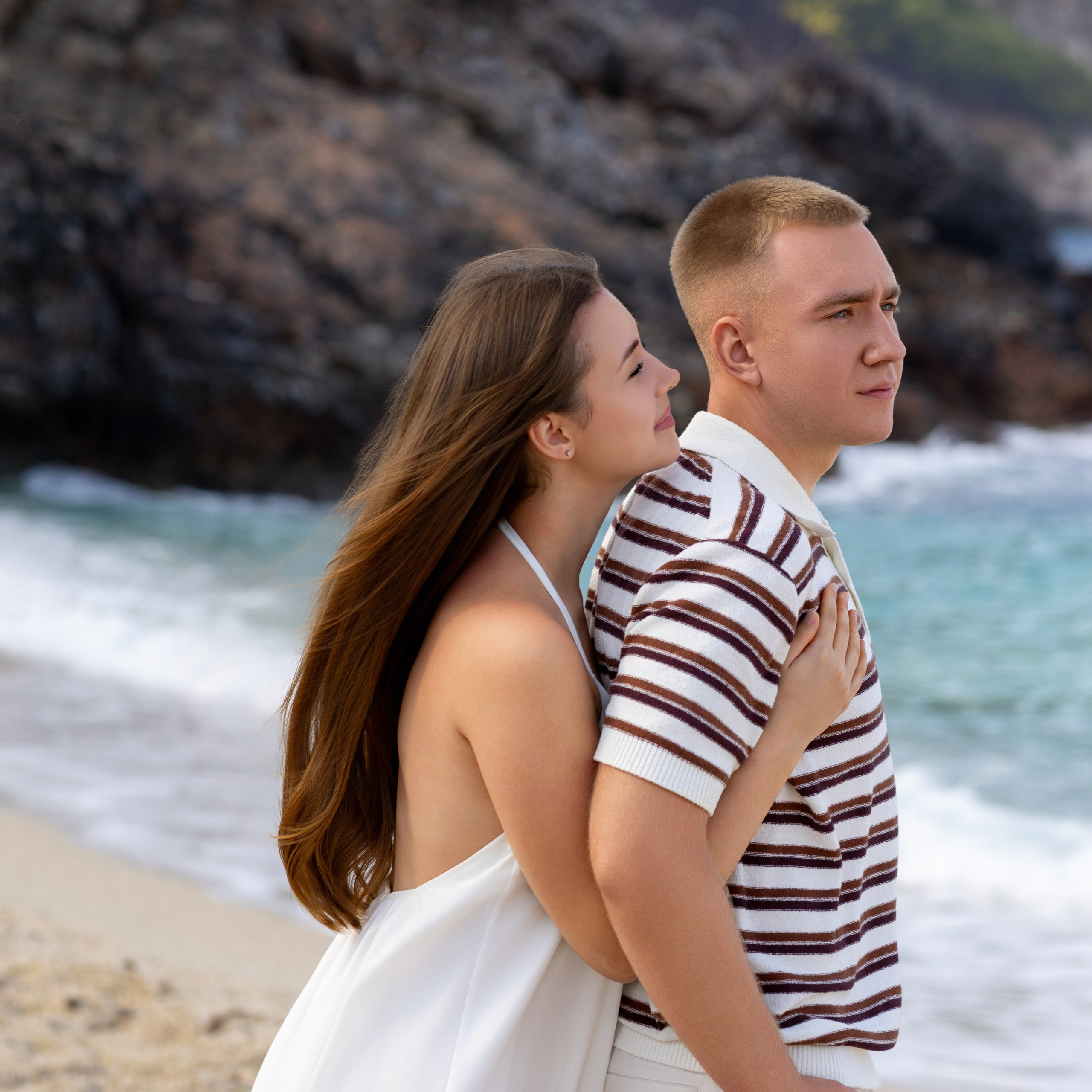 Утреннее предложение руки и сердца на пляже Клеопатры. Professional Photographer in Alanya, Side, Belek, Antalya. Turkiye