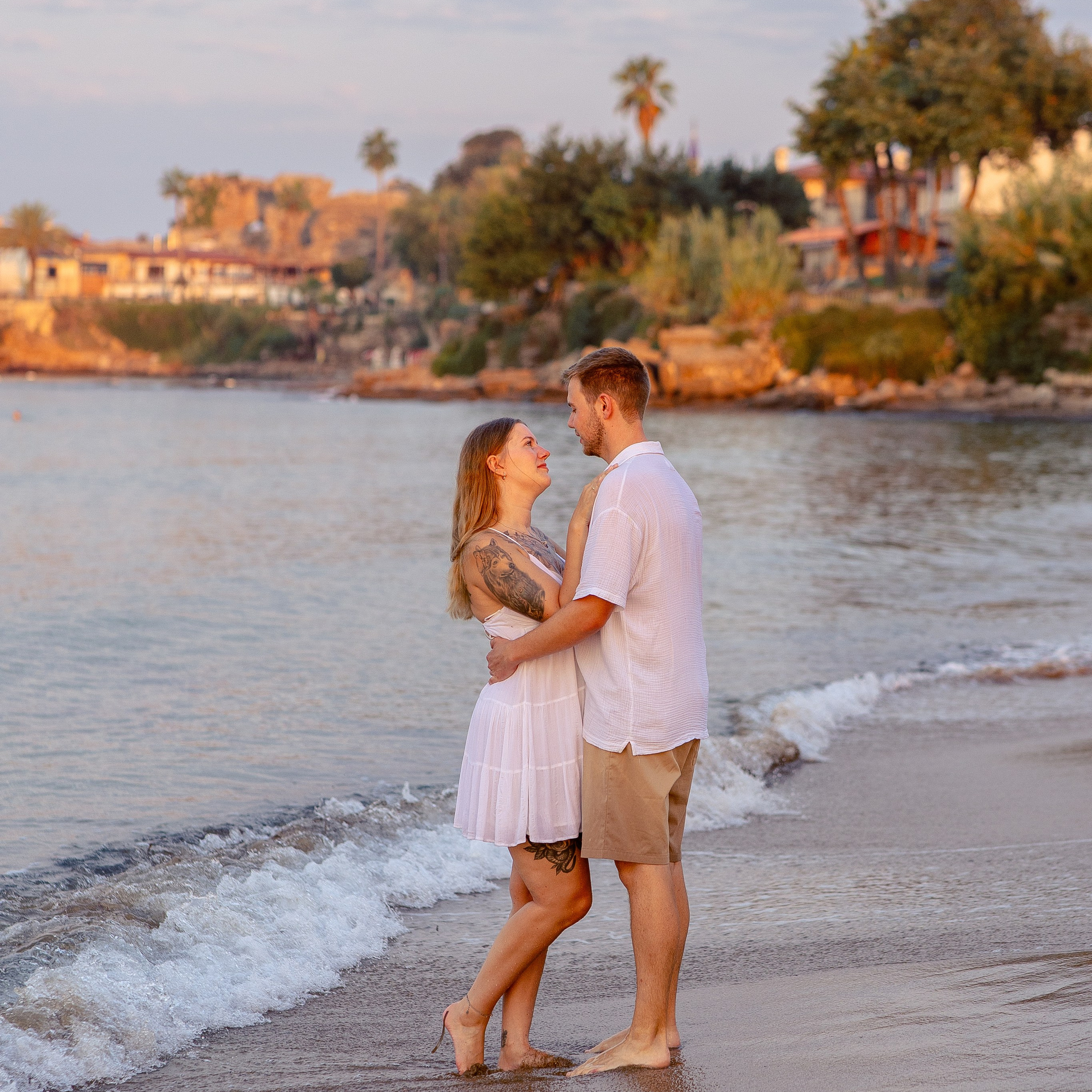 Закат. Love Stor  на берегу моря С в Сиде. Professional Photographer in Alanya, Side, Belek, Antalya. Turkiye