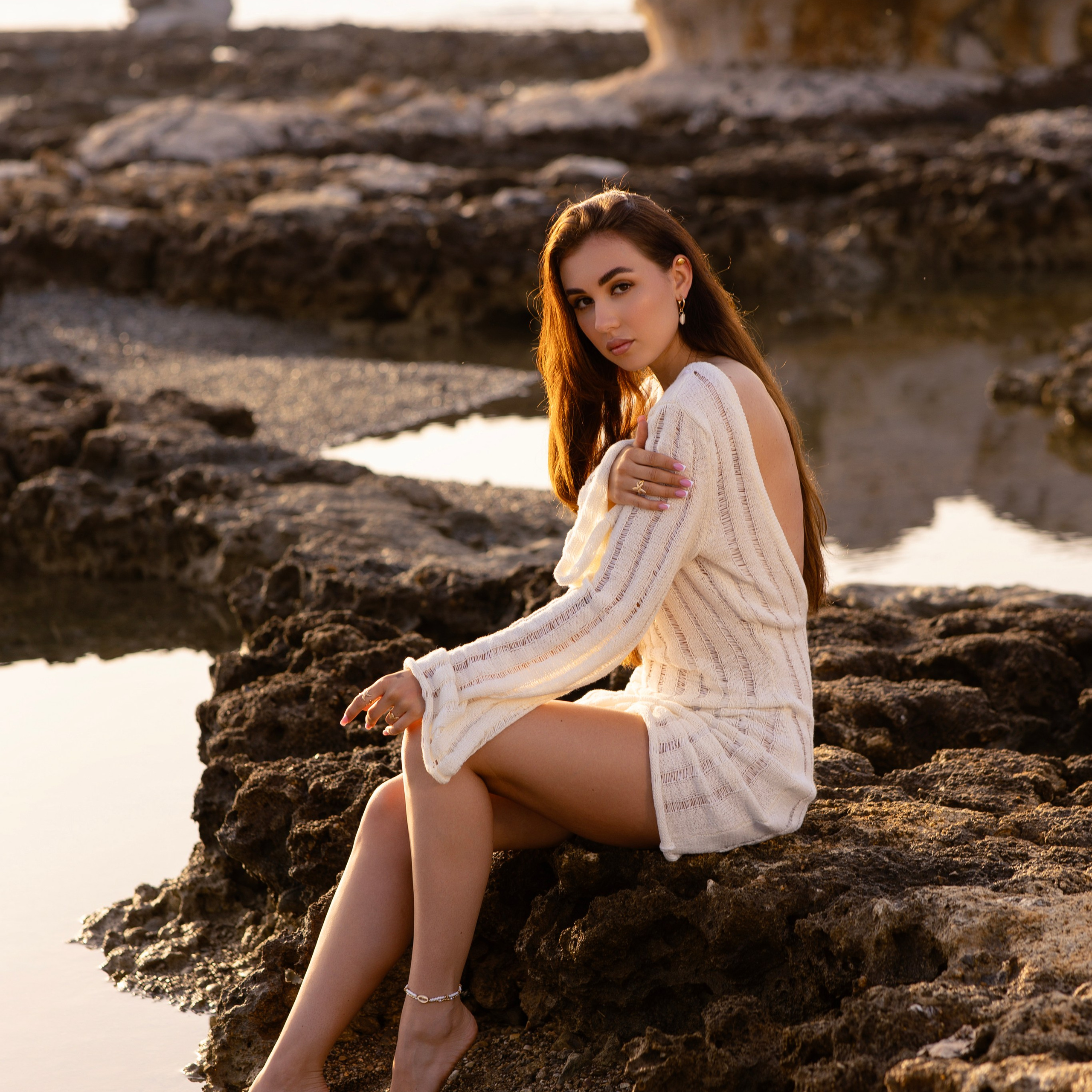 Рассвет. Индивидуальная фотосессия на пляже в Сиде. Алсу Девели. Фотограф в Алании в Турции, Аланья, Сиде, Белек, Анталия, Кемер, Конаклы, Окурджалар. Фотосъемки в Алании. Фотосессия в Алания