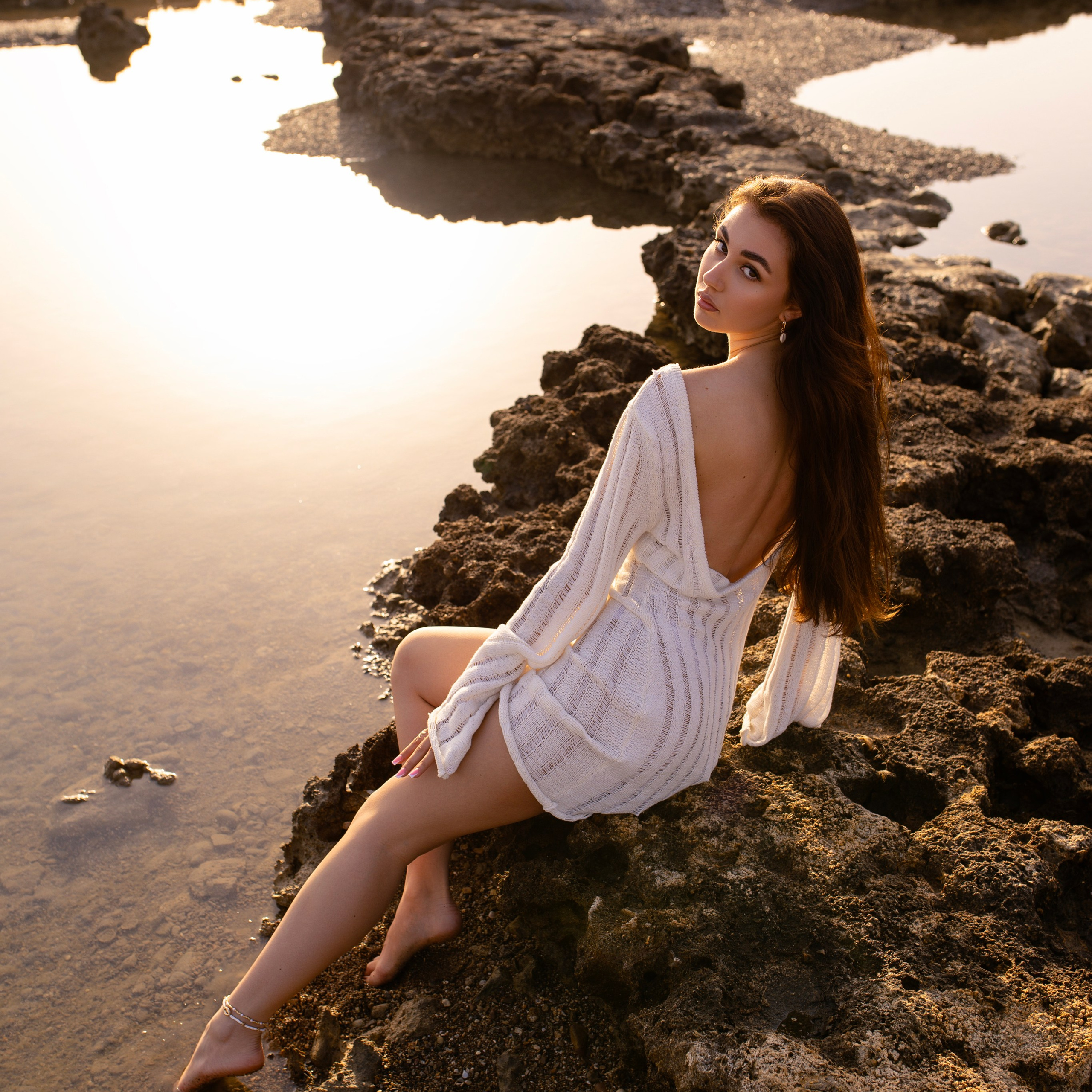 Рассвет. Индивидуальная фотосессия на пляже в Сиде. Алсу Девели. Фотограф в Алании в Турции, Аланья, Сиде, Белек, Анталия, Кемер, Конаклы, Окурджалар. Фотосъемки в Алании. Фотосессия в Алания