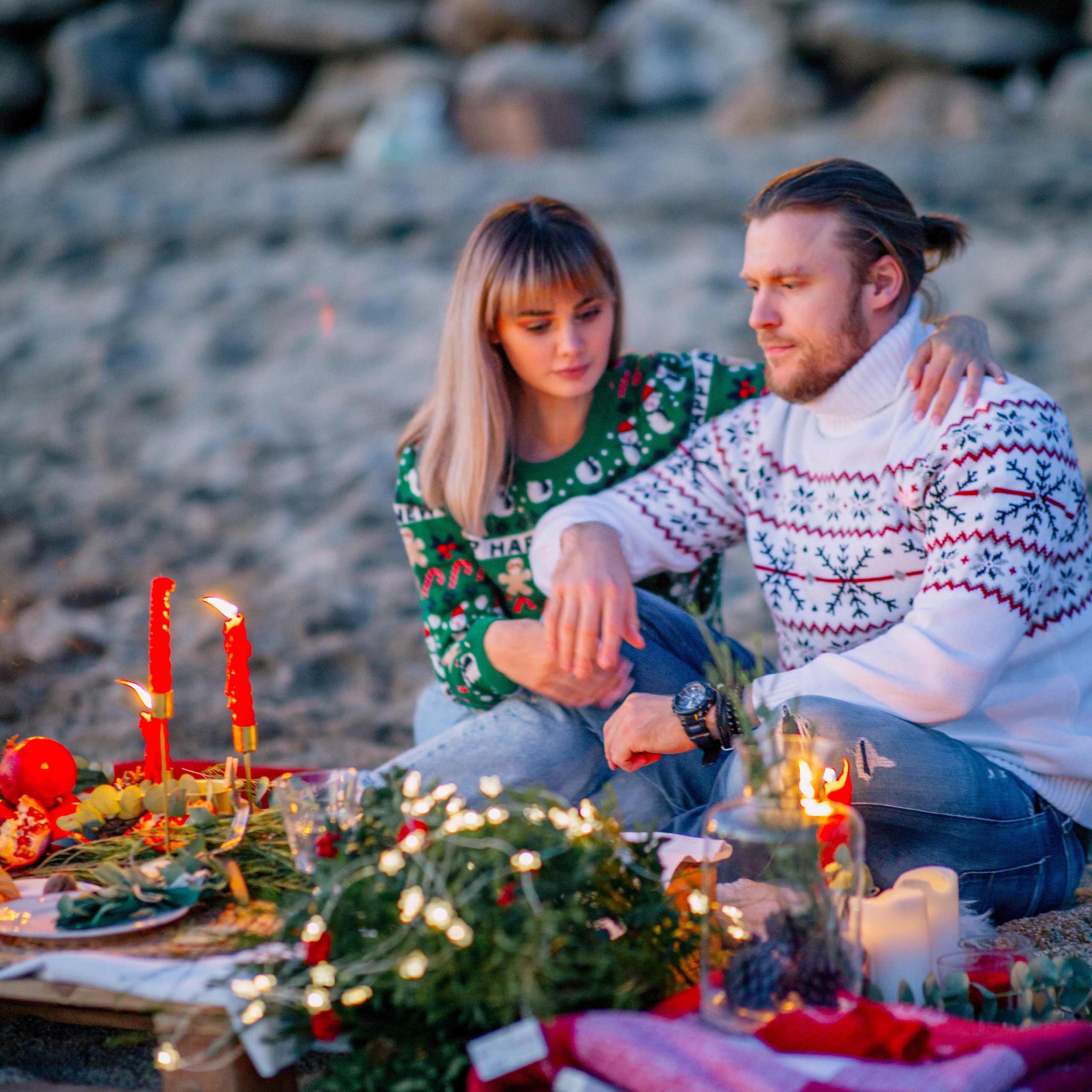 Новогодняя фотосессия на пляже. Алсу Девели. Фотограф в Алании в Турции, Аланья, Сиде, Белек, Анталия, Кемер, Конаклы, Окурджалар. Фотосъемки в Алании. Фотосессия в Алания