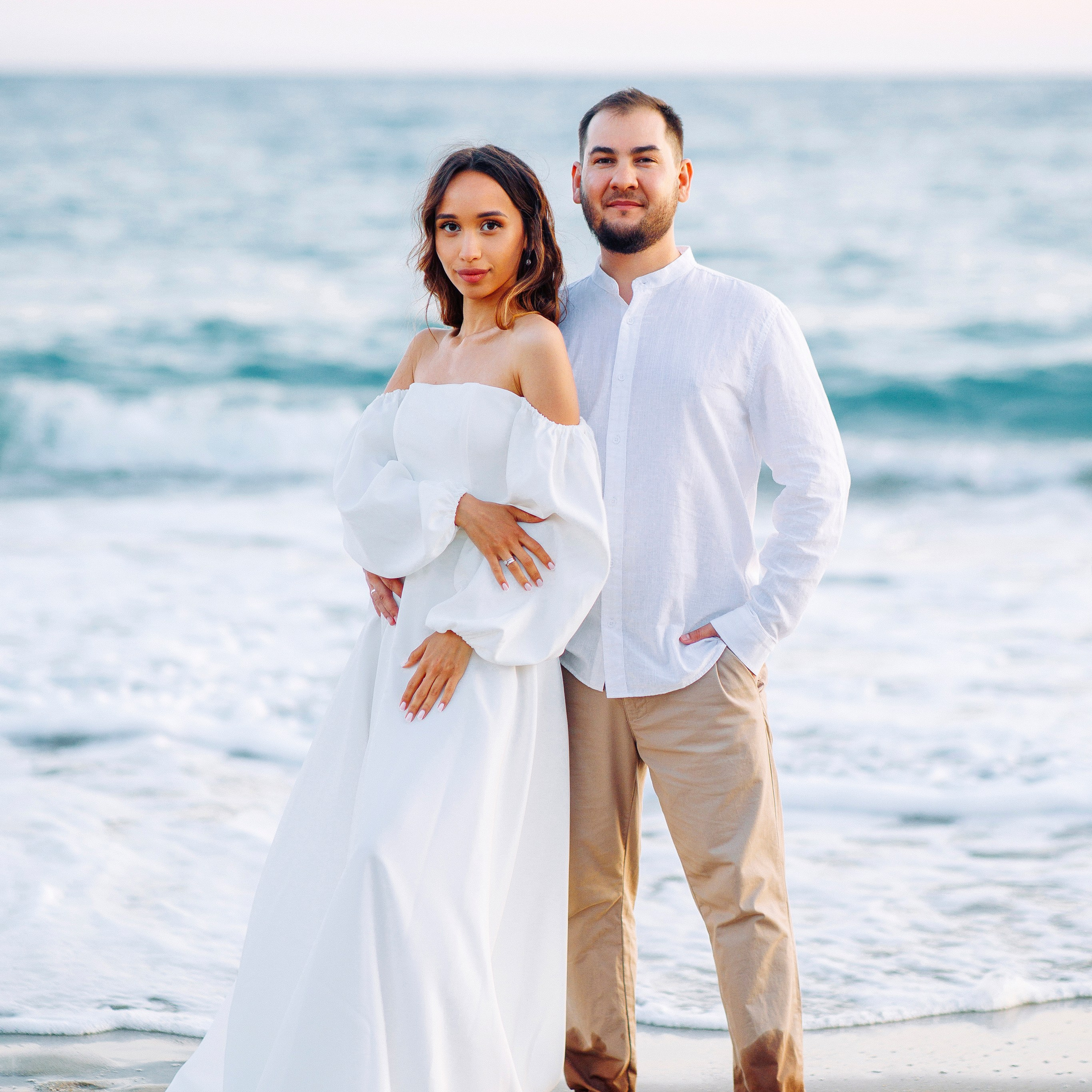 Sunset. Wedding photo shoot on Cleopatra beach. Alsu Develi, Photographer in Turkey, Alanya, Side, Belek, Antalya, Kemer, Turkiye. Photoshooting in Alanya. Photosession in Belek, Side