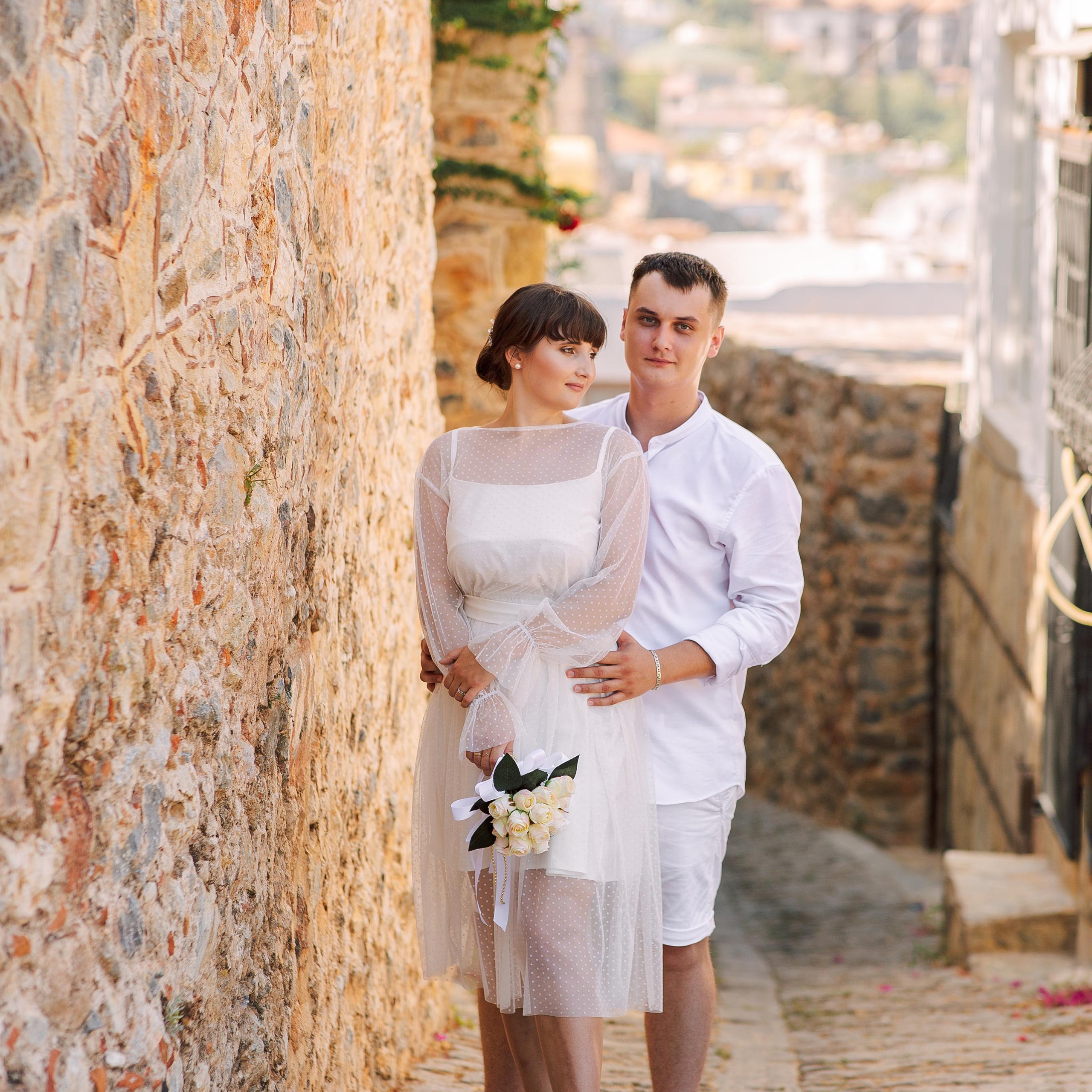 Wedding photo shoot in Alanya: Castle, port and beach. Alsu Develi, Photographer in Turkey, Alanya, Side, Belek, Antalya, Kemer, Turkiye. Photoshooting in Alanya. Photosession in Belek, Side