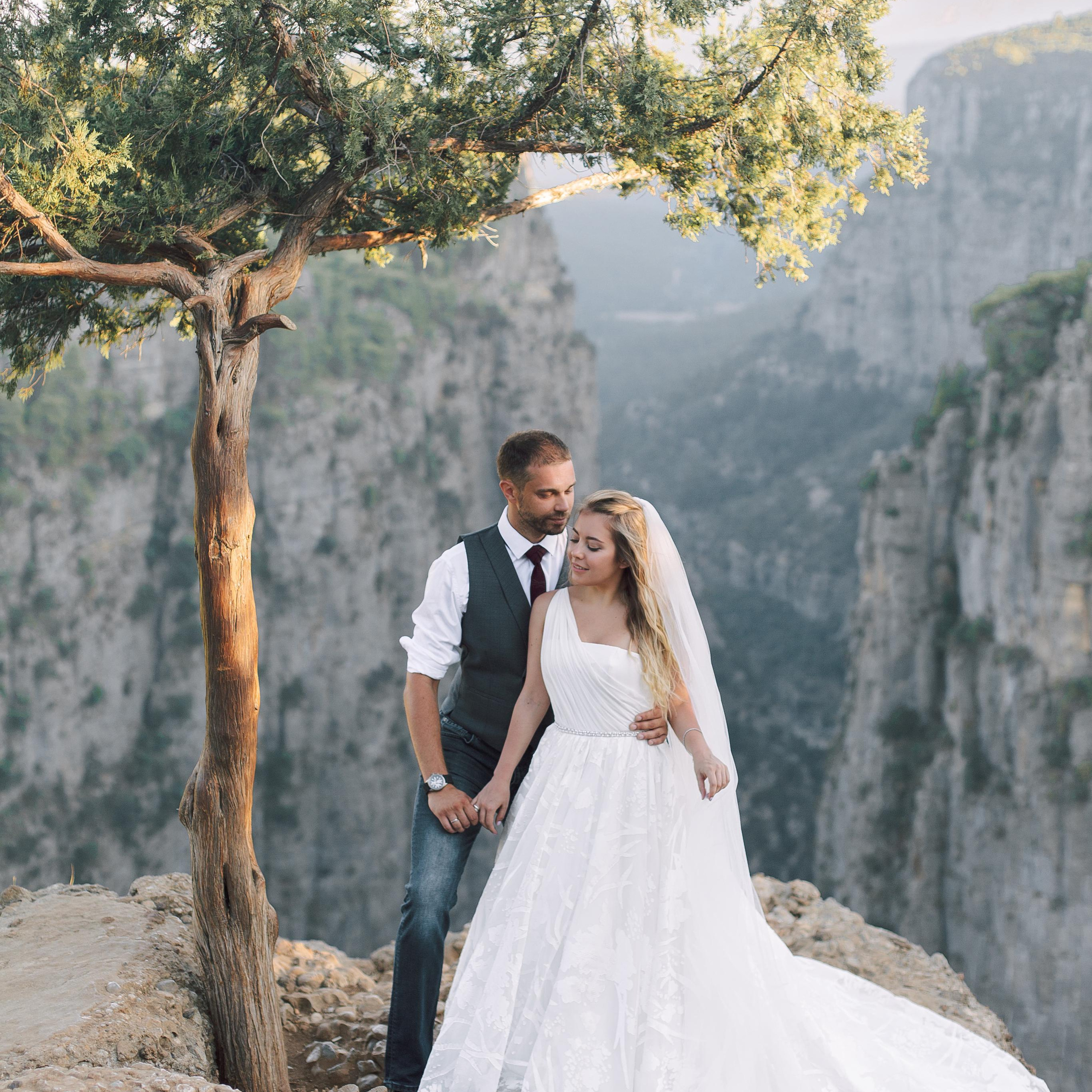 Свадебная фотосессия у каньона Тазы. Алсу Девели. Фотограф в Алании в Турции, Аланья, Сиде, Белек, Анталия, Кемер, Конаклы, Окурджалар. Фотосъемки в Алании. Фотосессия в Алания