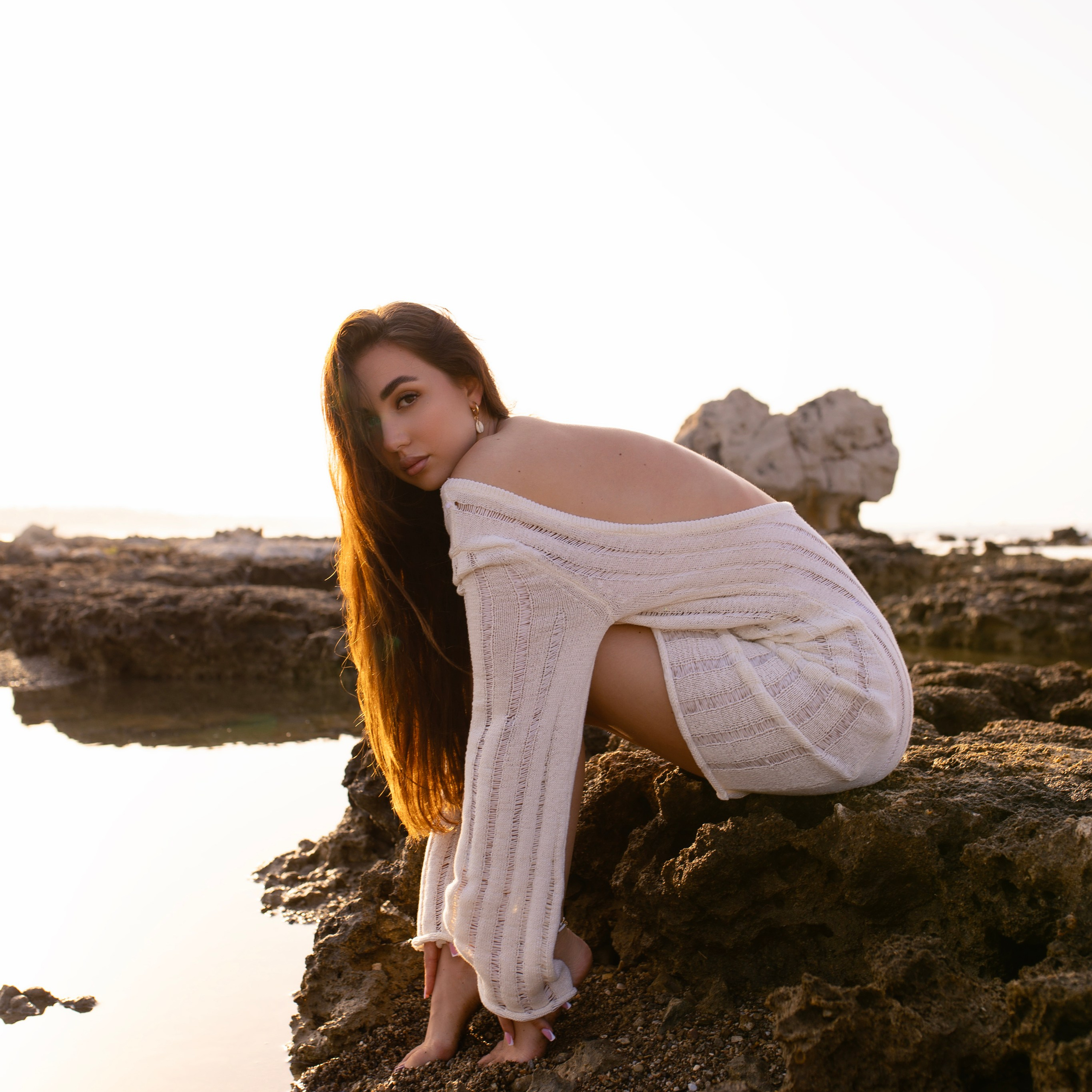 Рассвет. Индивидуальная фотосессия на пляже в Сиде. Алсу Девели. Фотограф в Алании в Турции, Аланья, Сиде, Белек, Анталия, Кемер, Конаклы, Окурджалар. Фотосъемки в Алании. Фотосессия в Алания