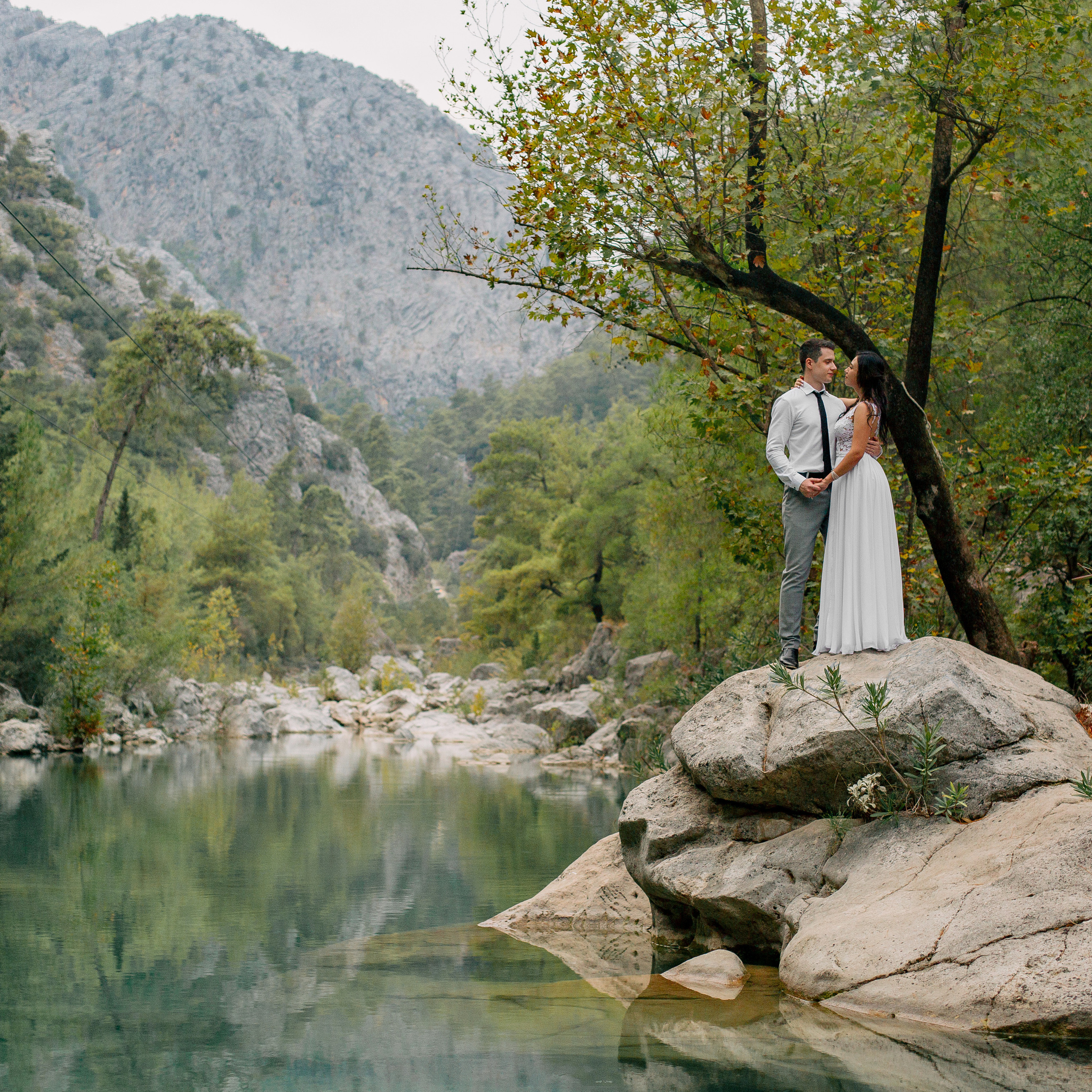 Свадебная фотосессия у каньона Гейнюк Кемер. Алсу Девели. Фотограф в Алании в Турции, Аланья, Сиде, Белек, Анталия, Кемер, Конаклы, Окурджалар. Фотосъемки в Алании. Фотосессия в Алания