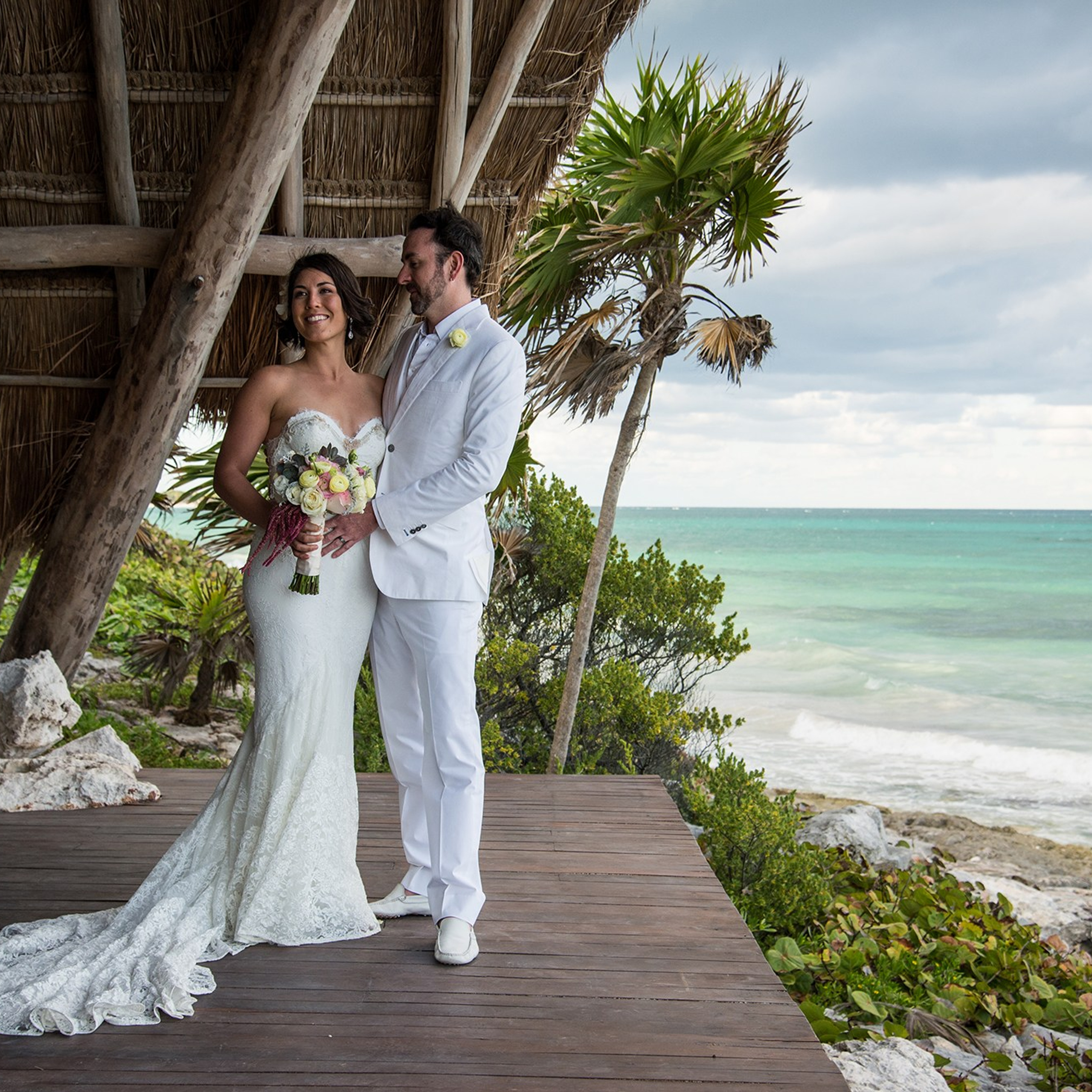 Groom and Bride after getting married