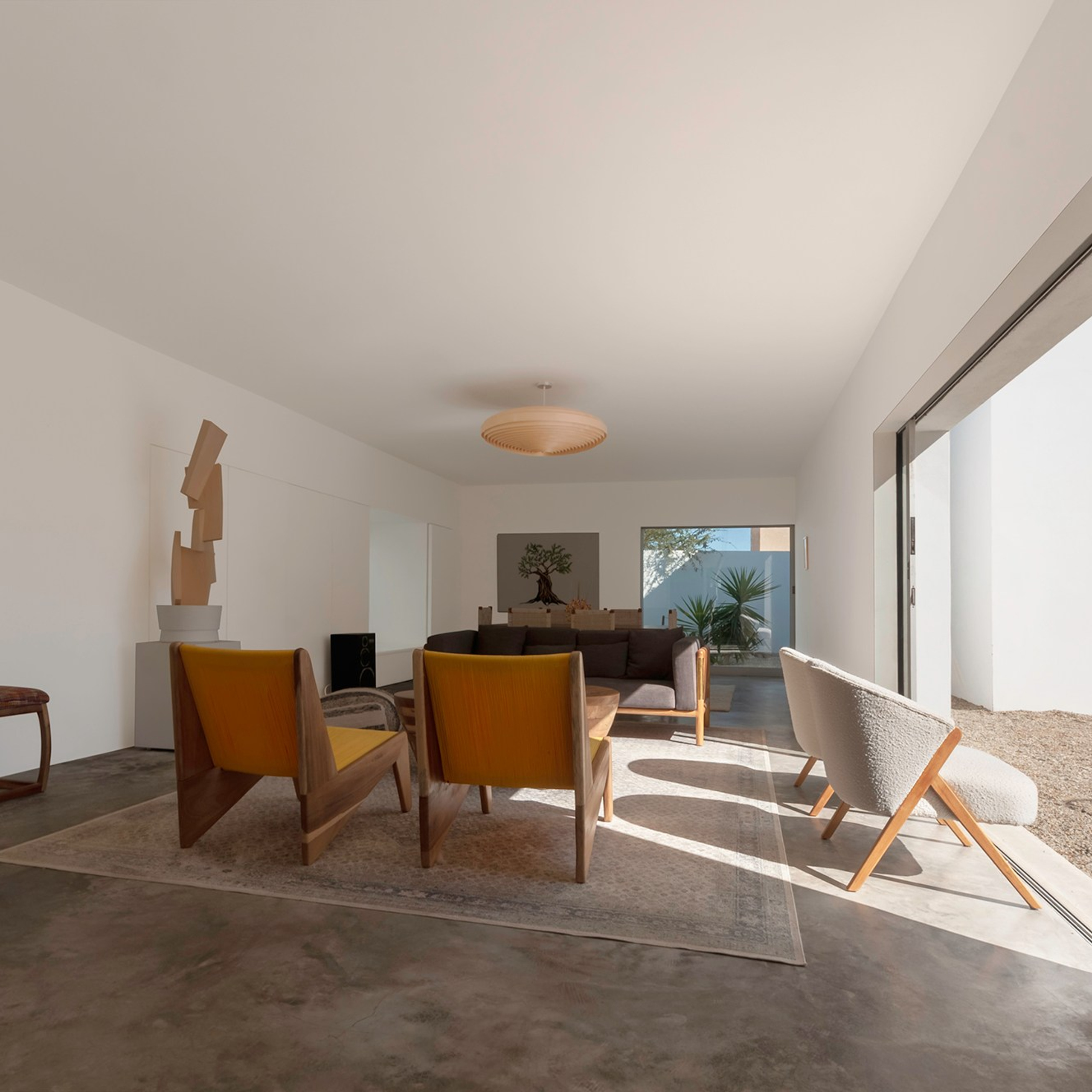 Spacious open living area with wooden finishes in La Paz, BCS property for saleRealestate photography in los Cabos, todos santos, la paz, los barriles, la ribera BCS