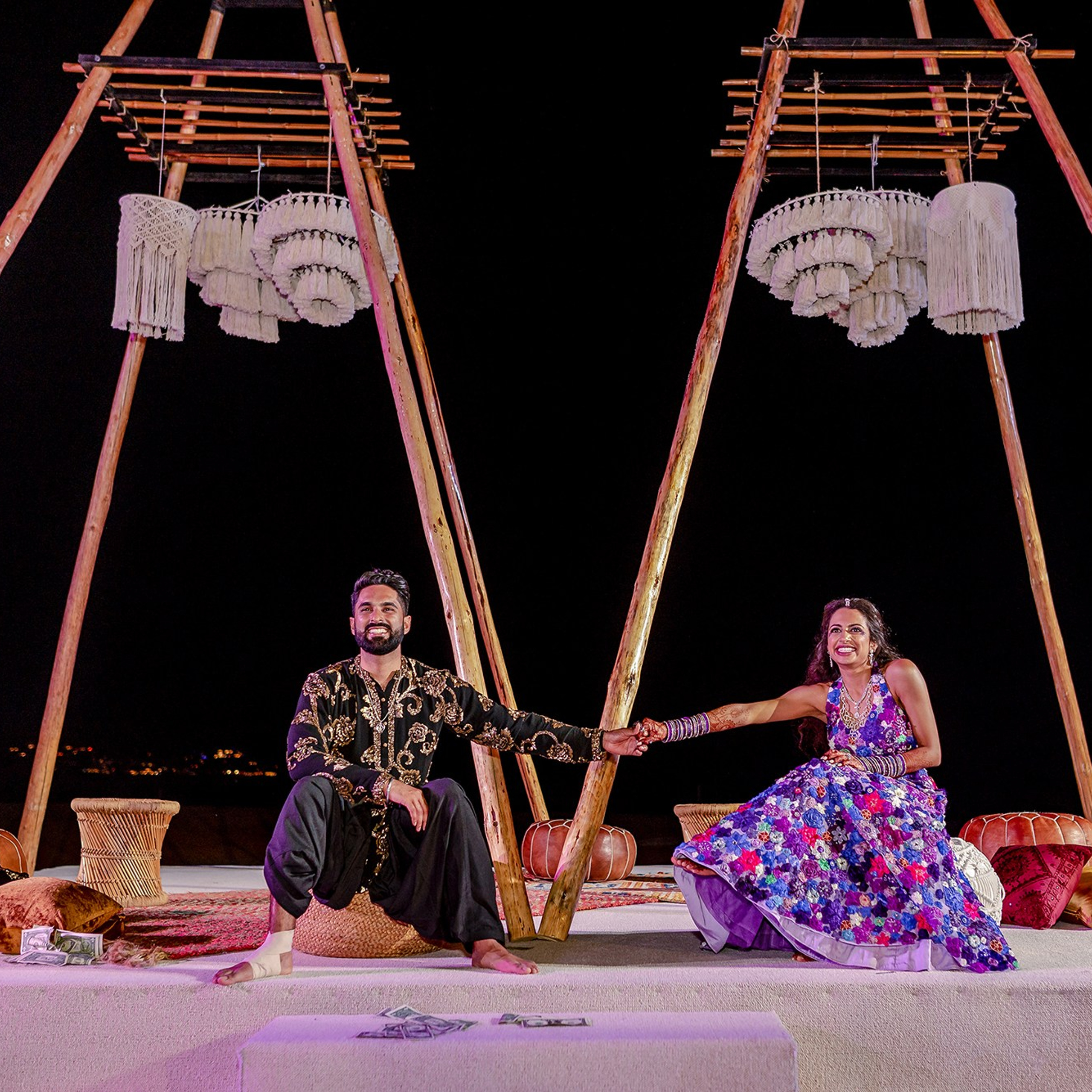 Traditional Indian wedding, during 3 days at Hilton Los Cabos.