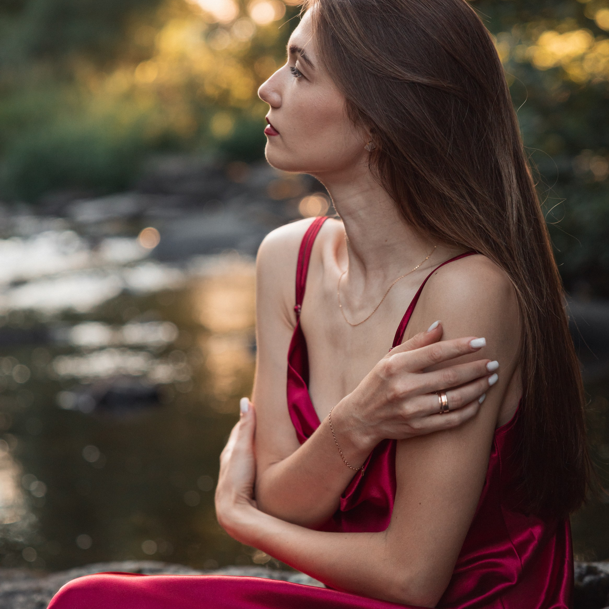 Portrétní focení u řeky