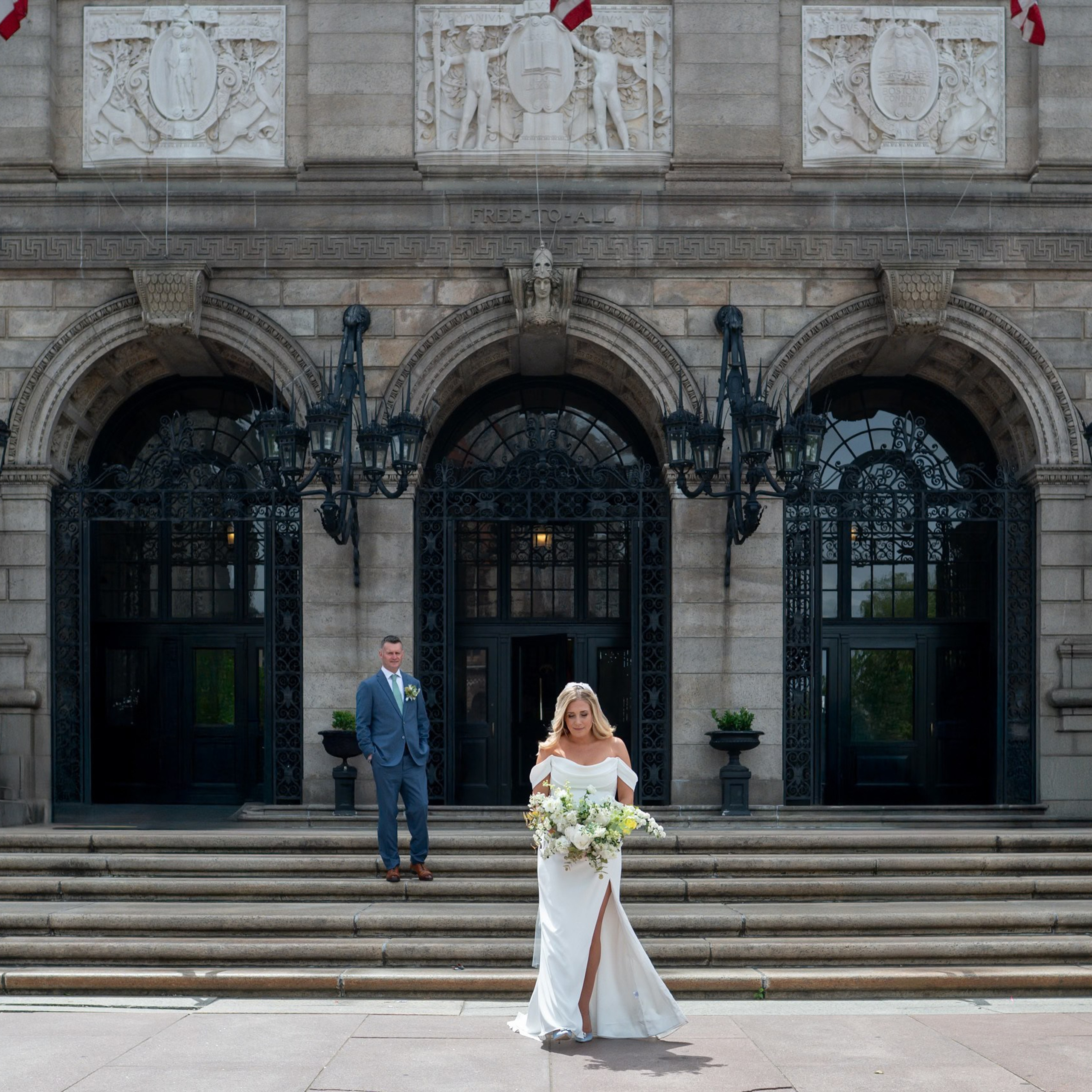 Smiles and love at&nbsp;the Boston Public Library