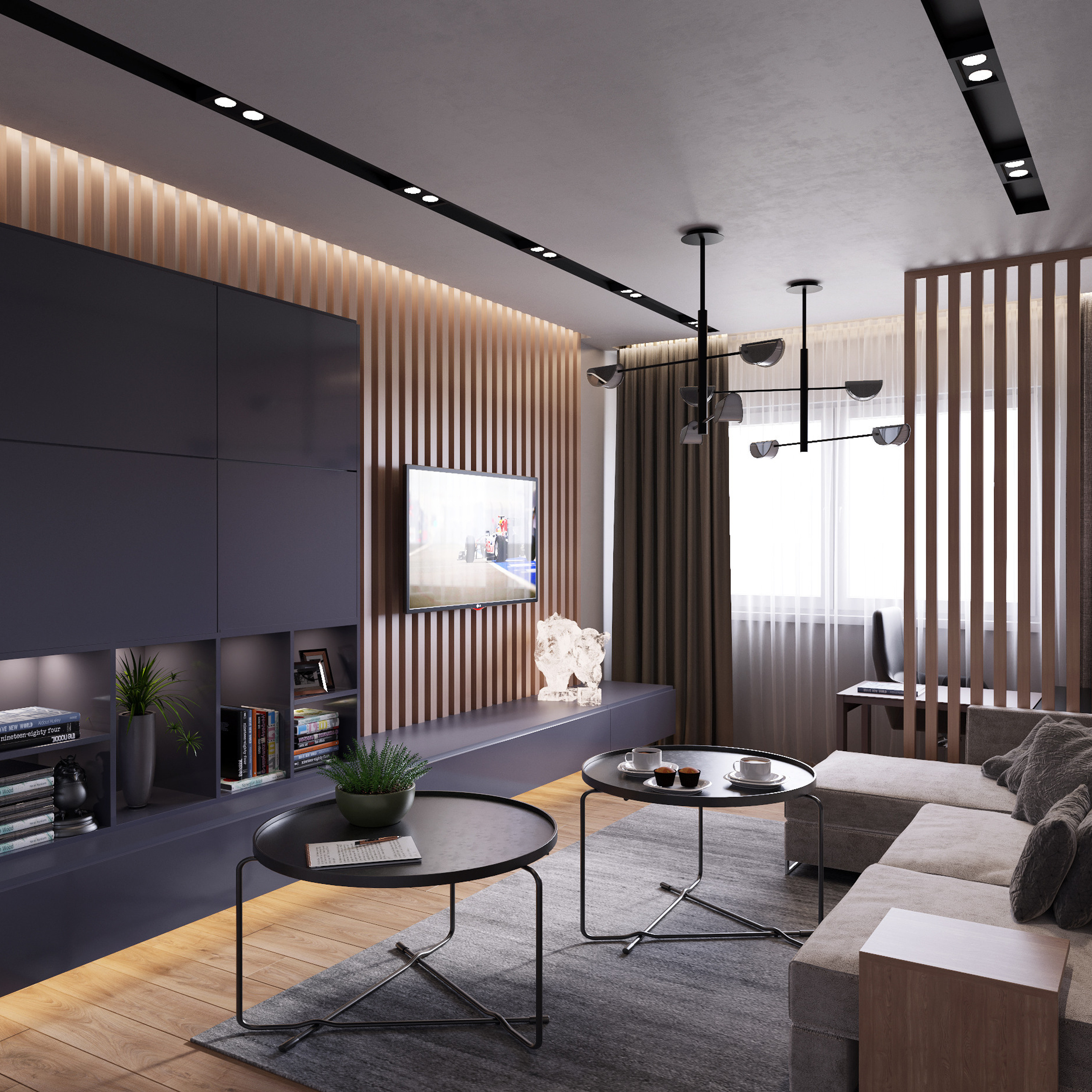 LIVING ROOM. 3D visualization