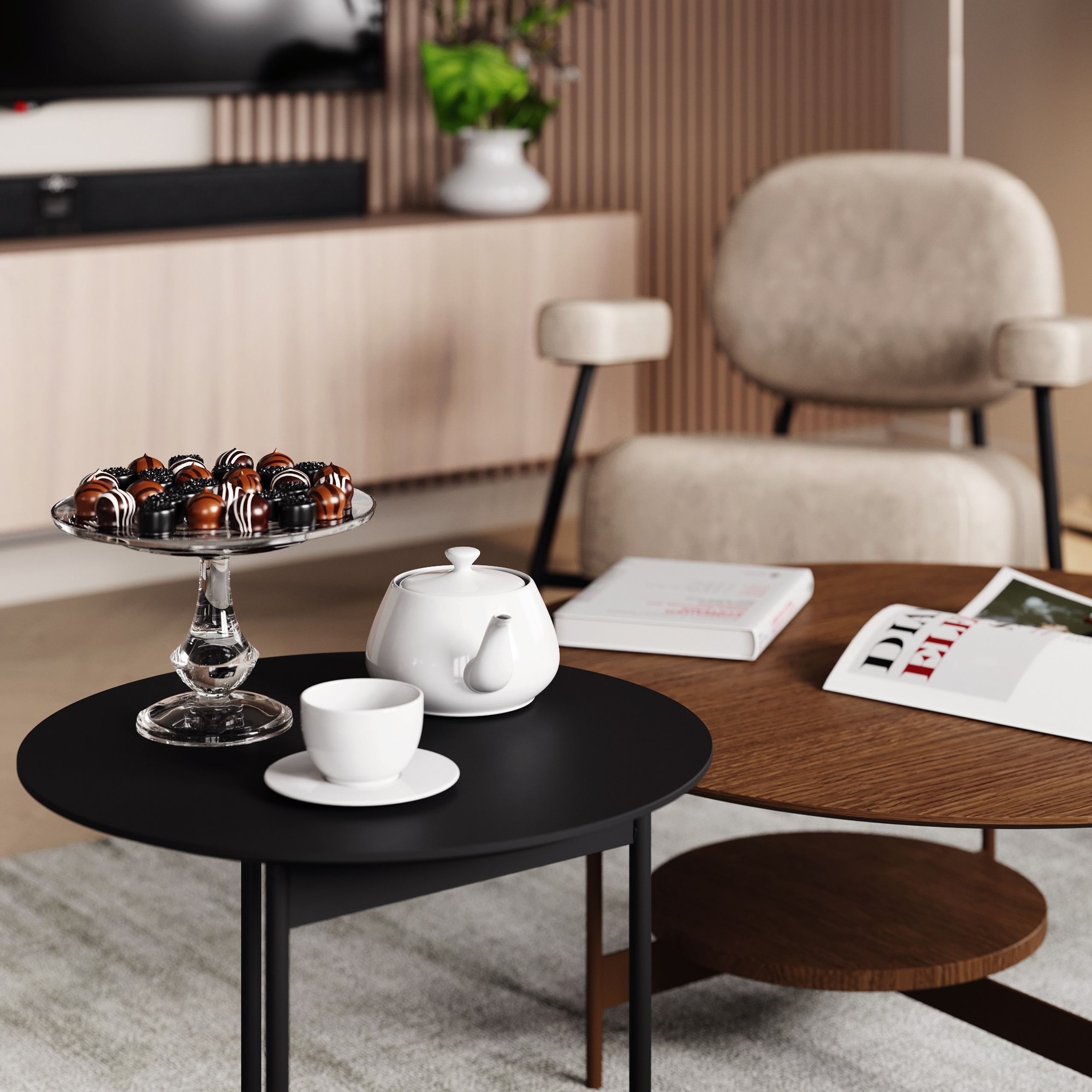 LIVING ROOM. 3D visualization