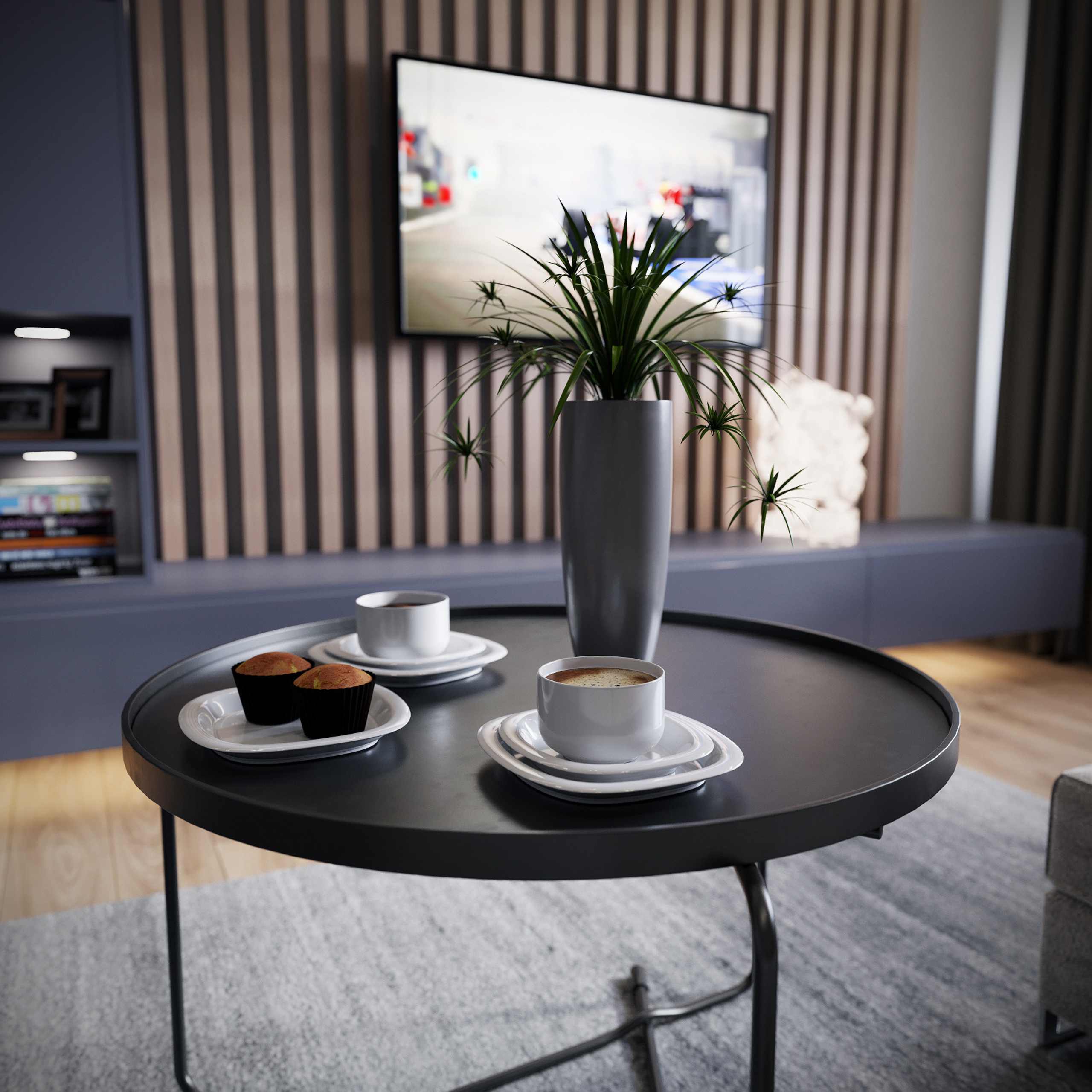 LIVING ROOM. 3D visualization