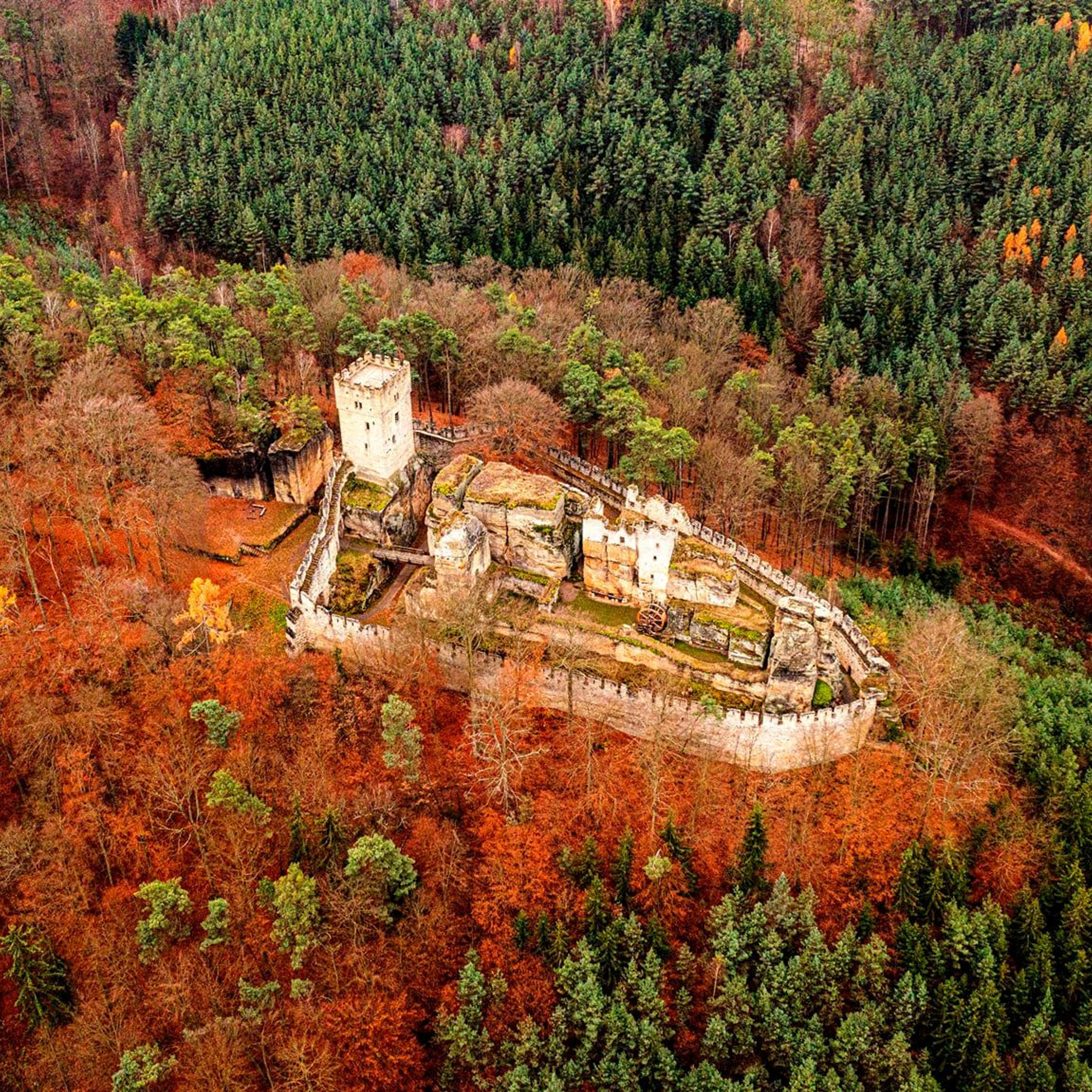113.Развалины замка Helfenburk.20.11.2021.