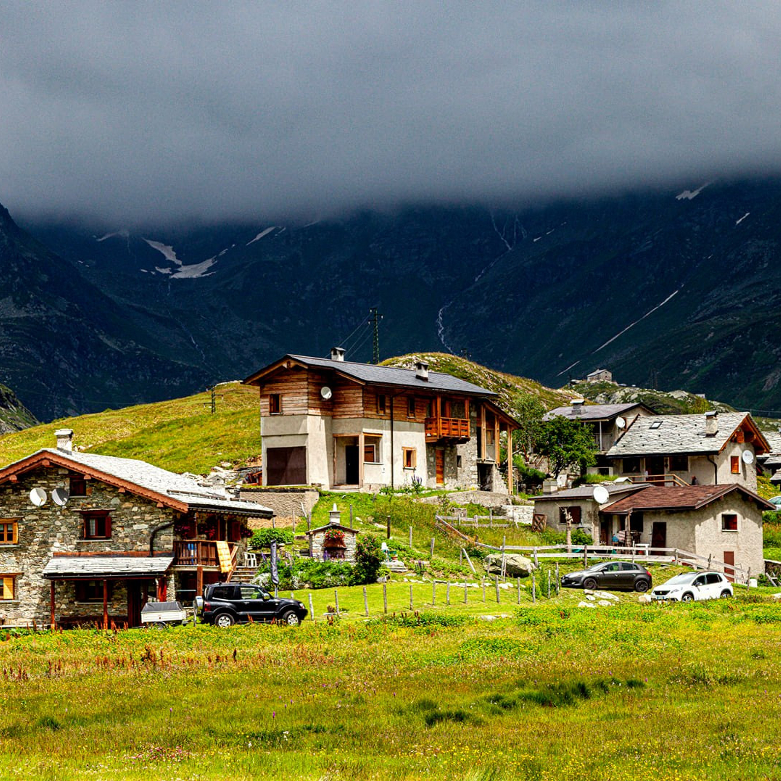 96.Перевал Passo dello Spluga и деревня Montespluga.18.7.2021.
