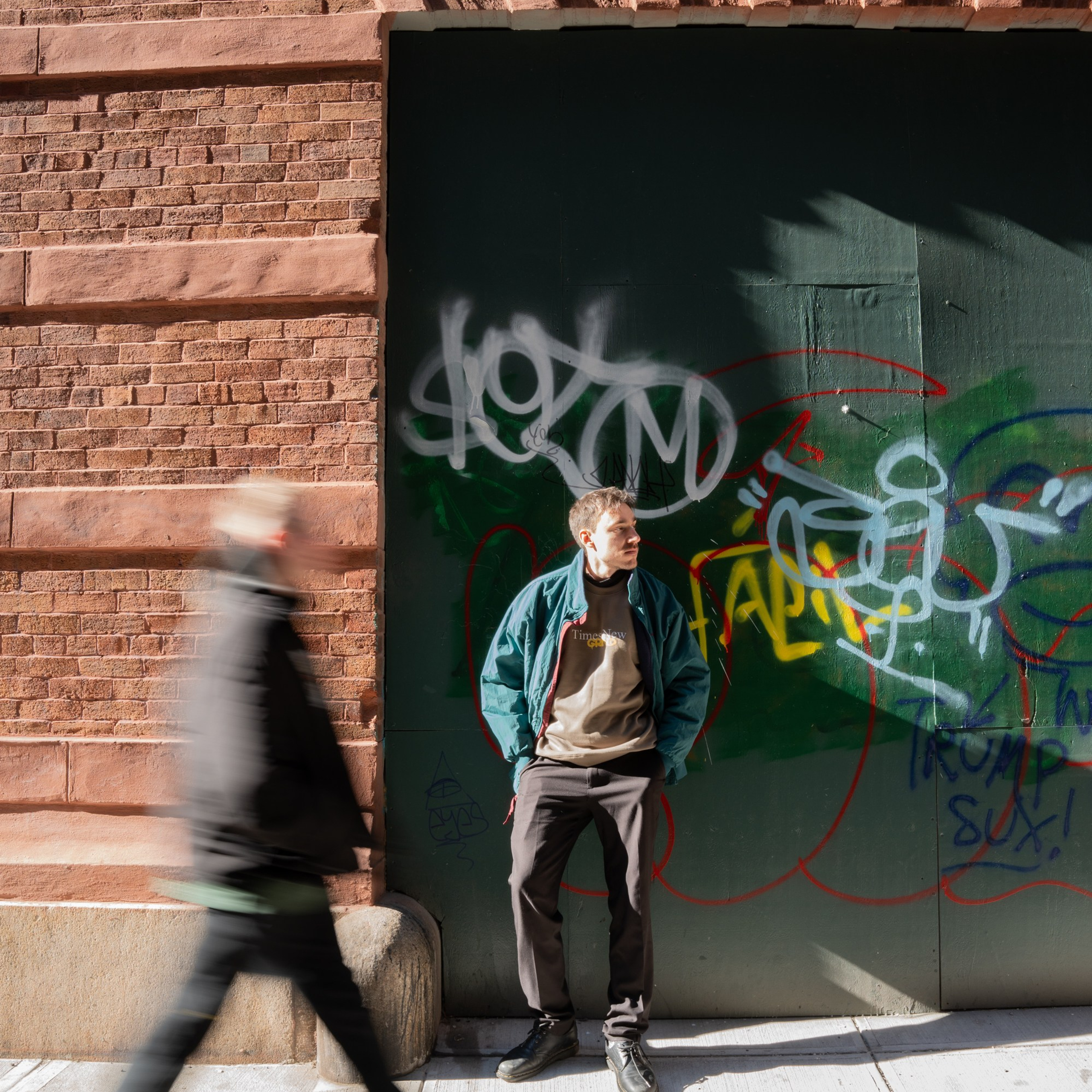 Advertising photo shoot for a clothing brand