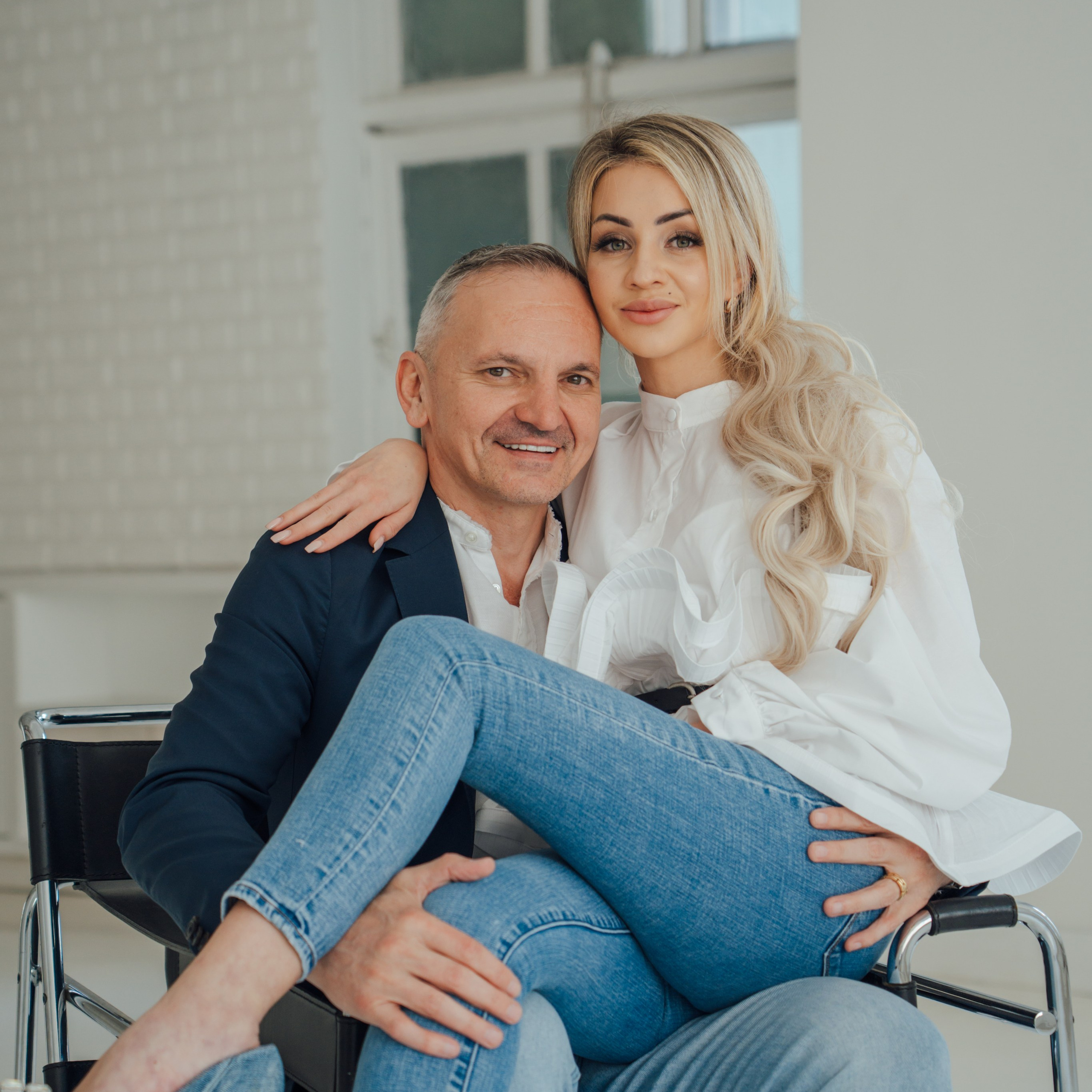 Studio photo shoot for a couple