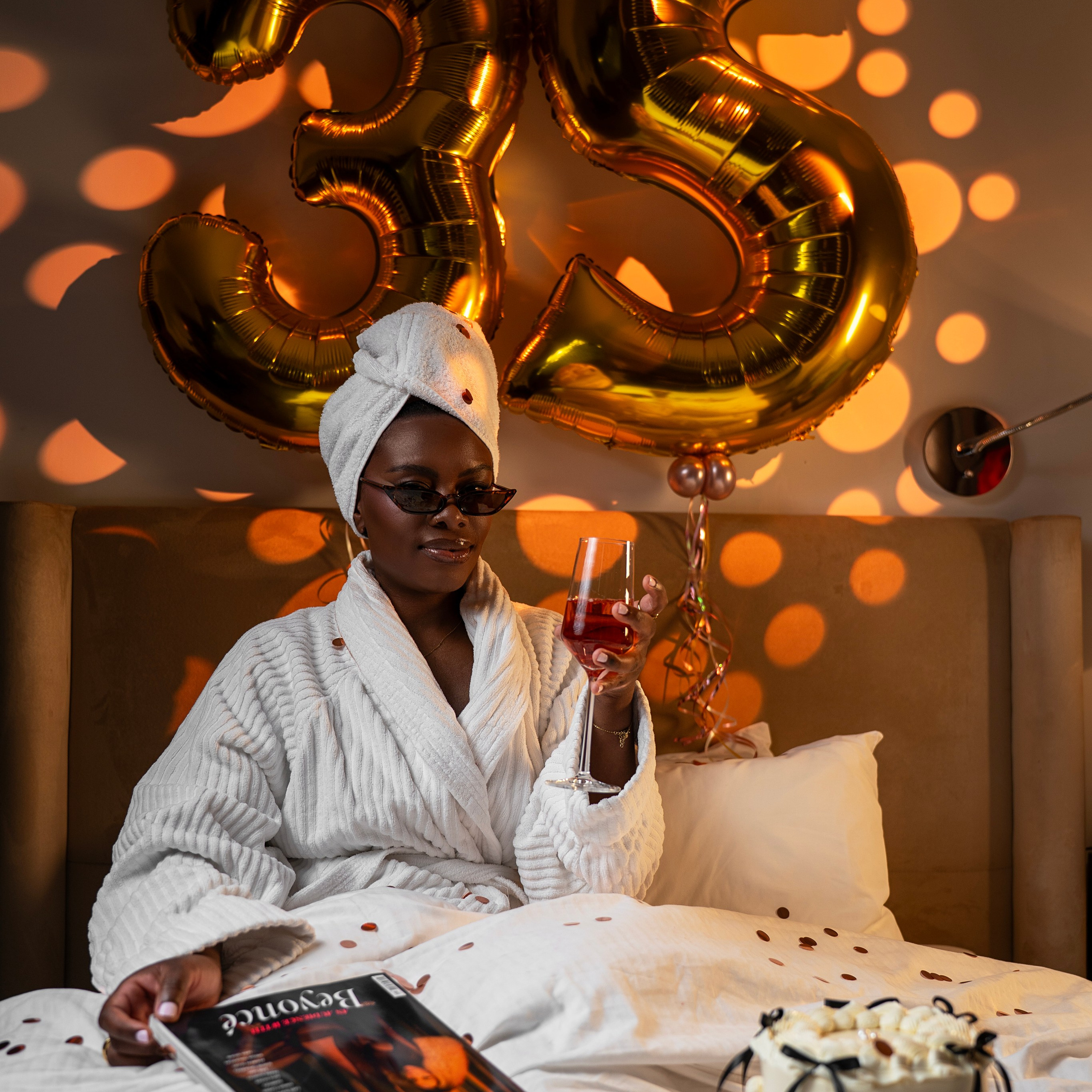Birthday in a hotel