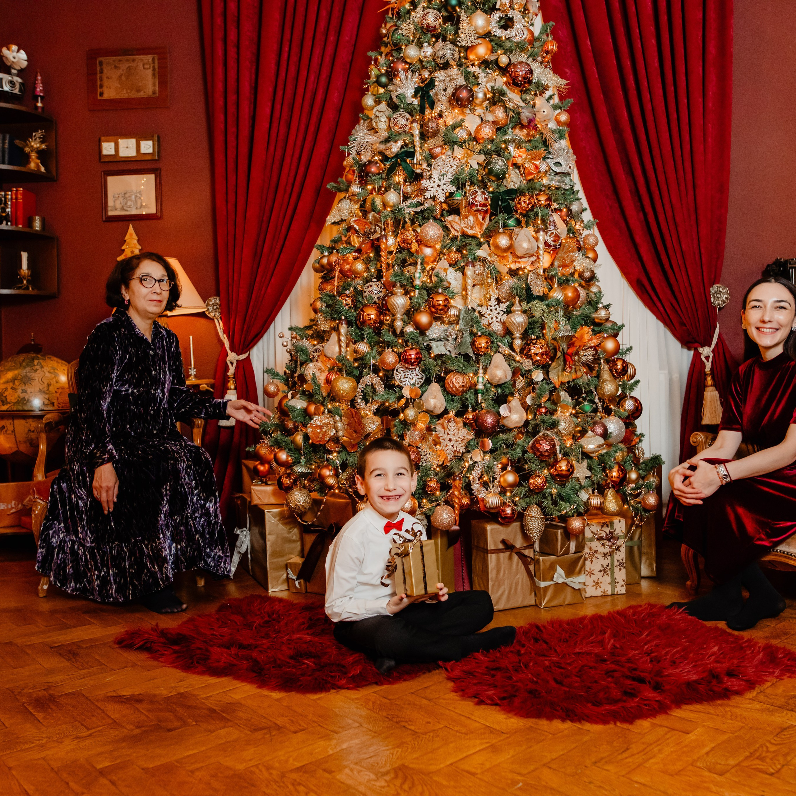 Sedinta Craciun Georgiana Baltaretu si fam