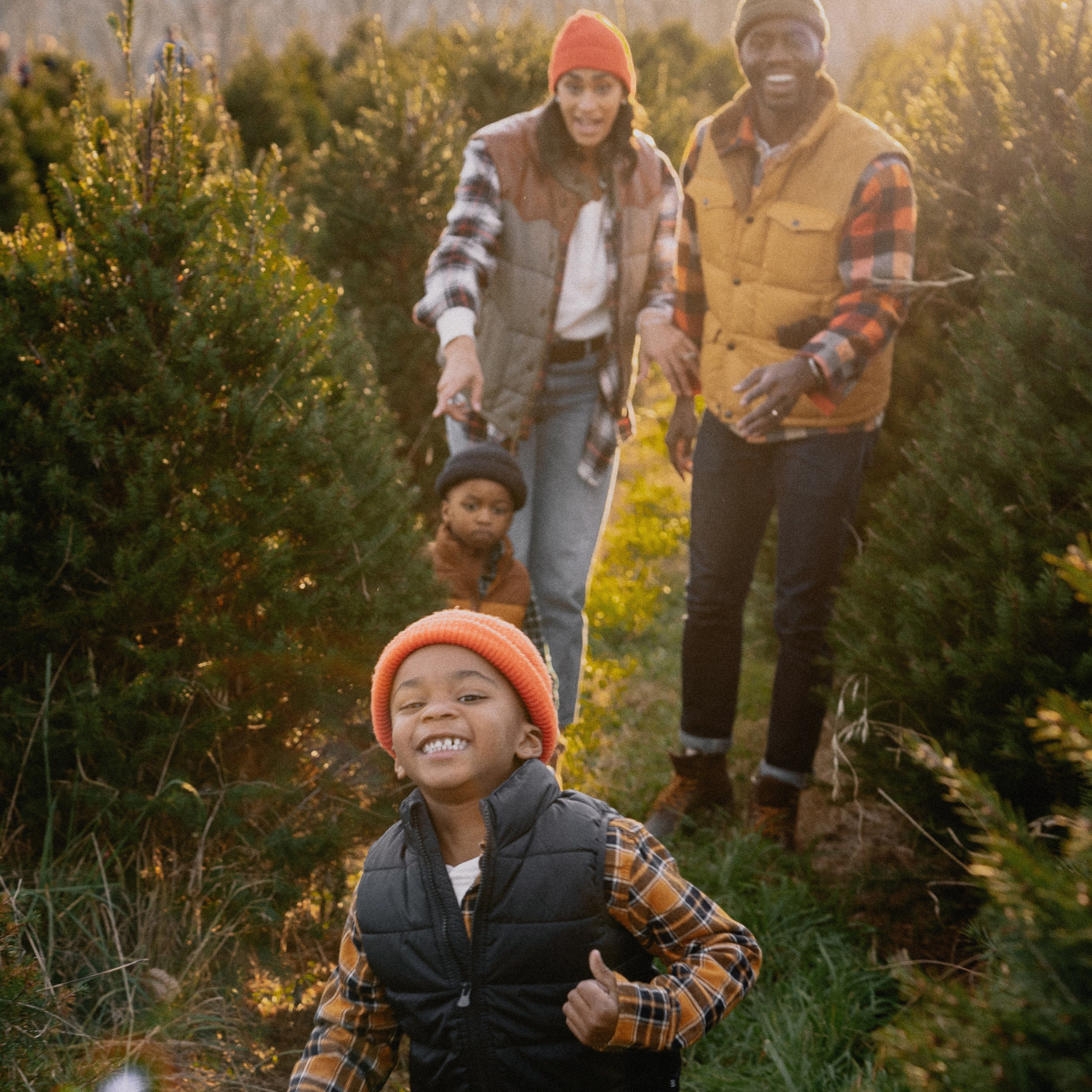 Kristen and family christmas farm