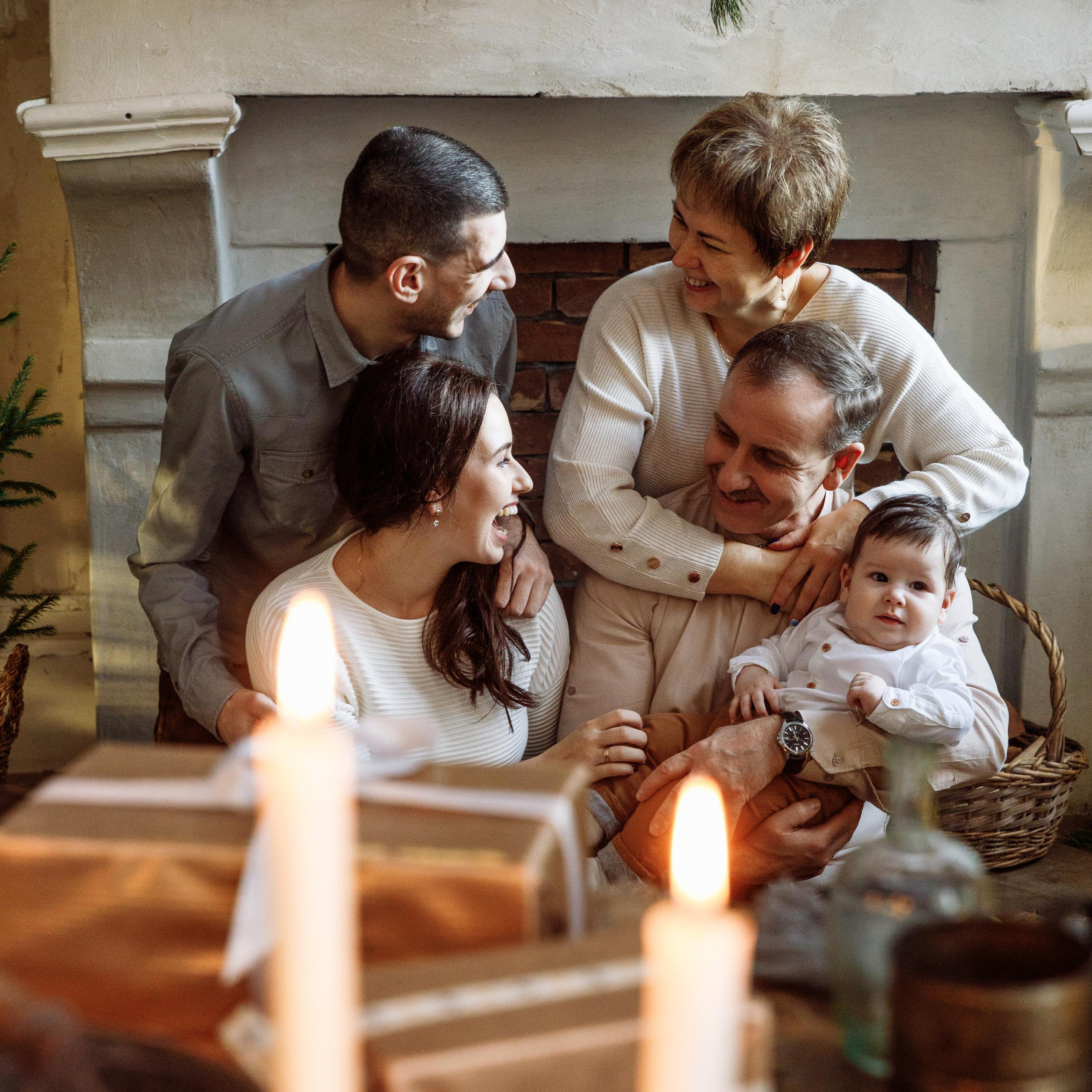 Nastya, Jane and grandparents