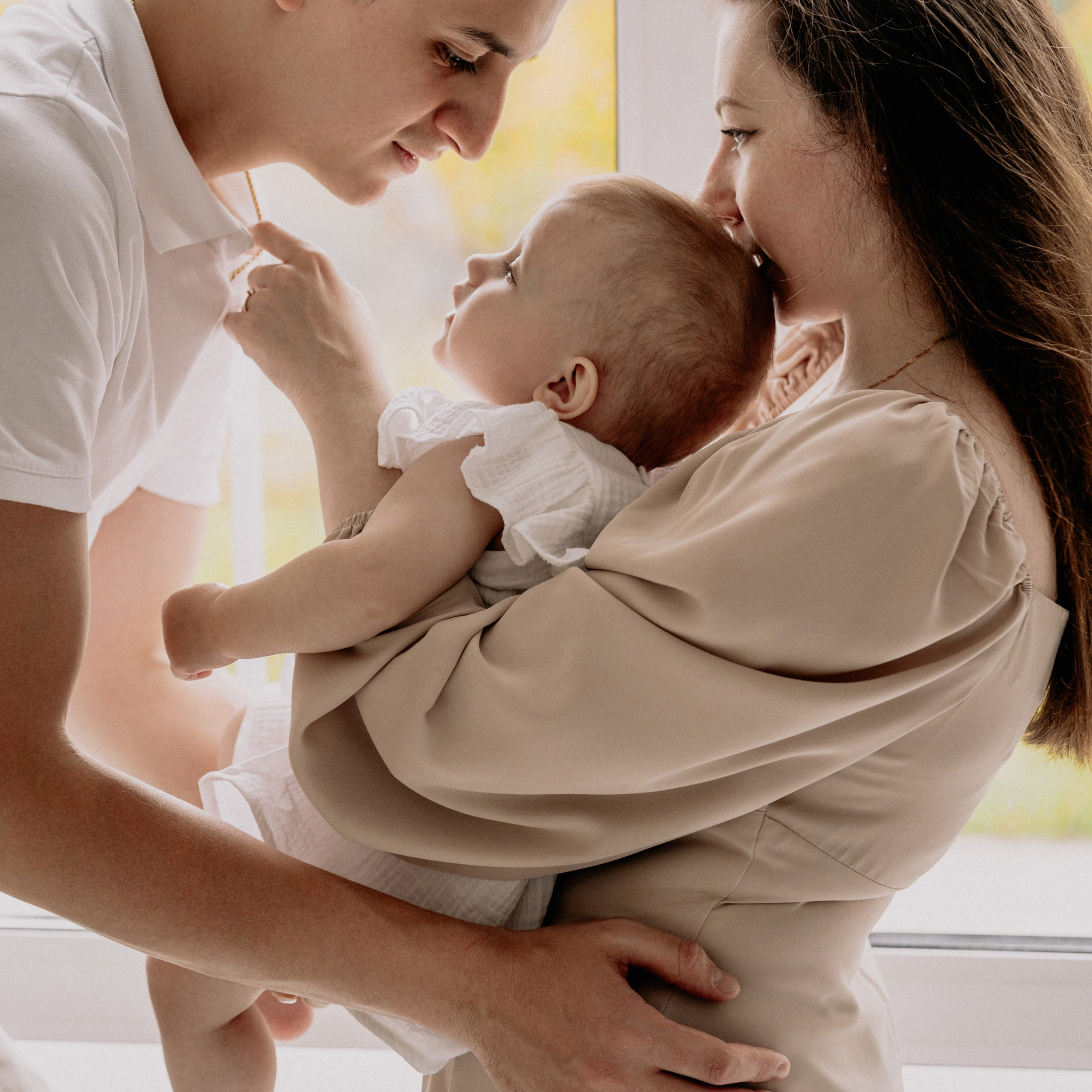 Yura, Irene and Ilona, 1st year at home