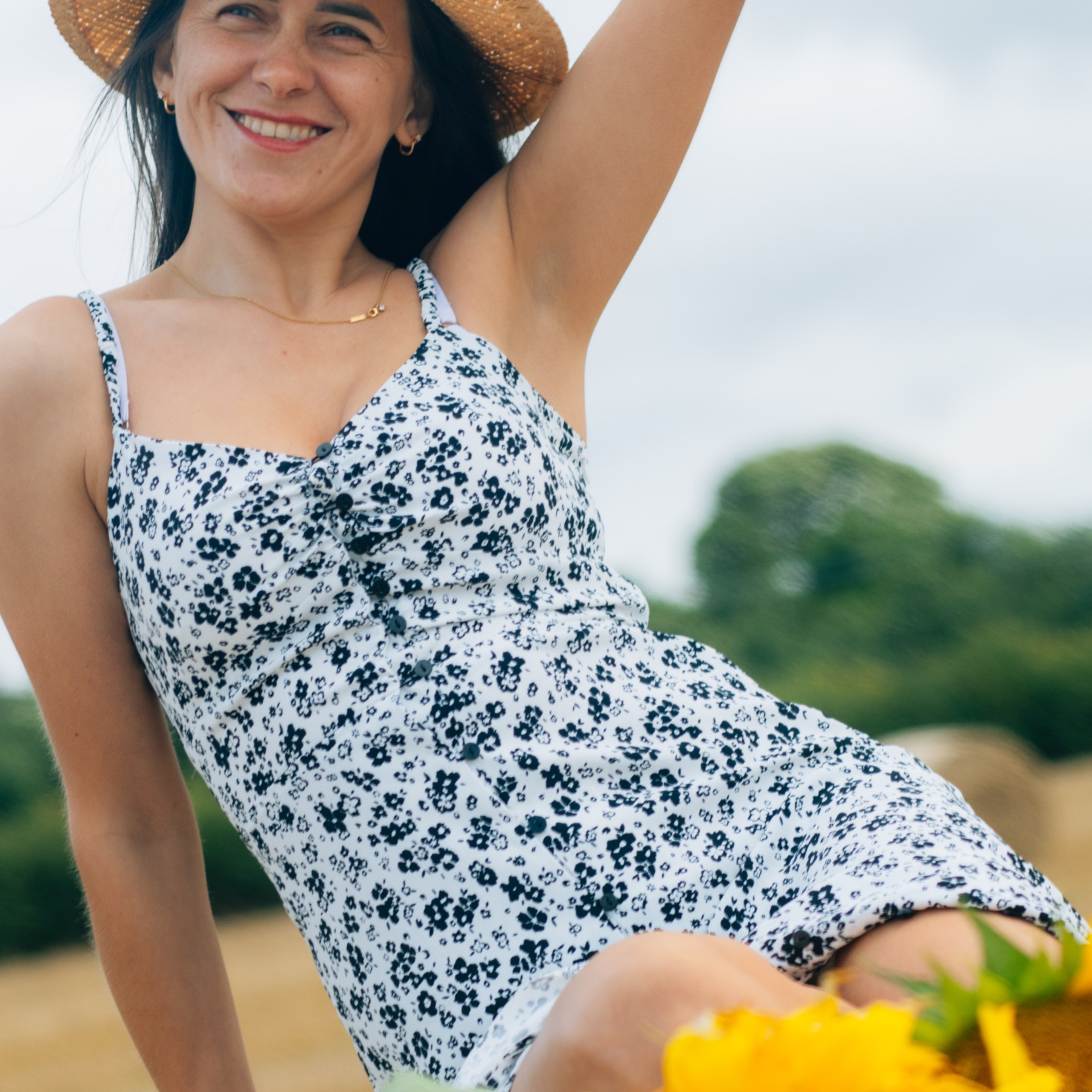 August with sunflowers