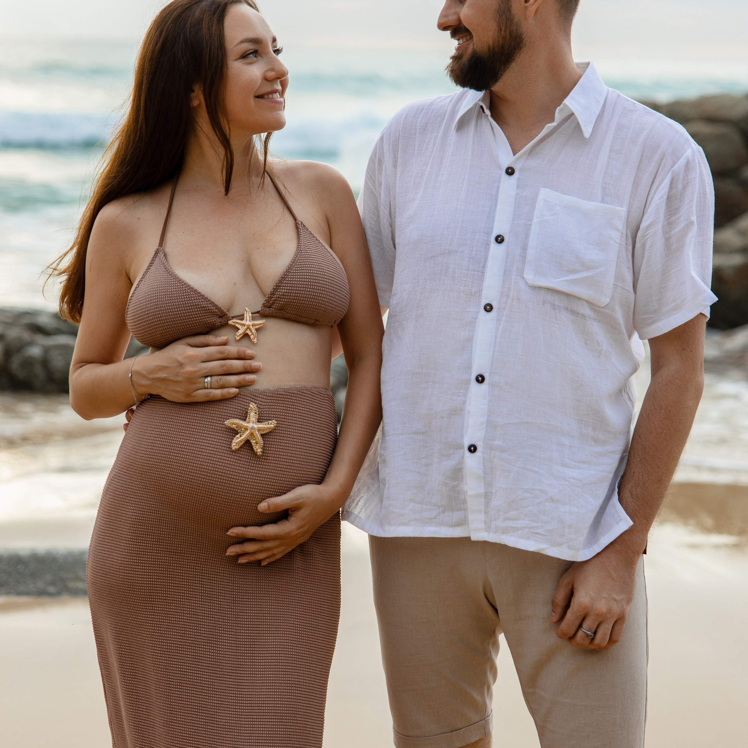 Maternity Beach Photoshoot at Naithon Beach Phuket — Olesya & Sasha