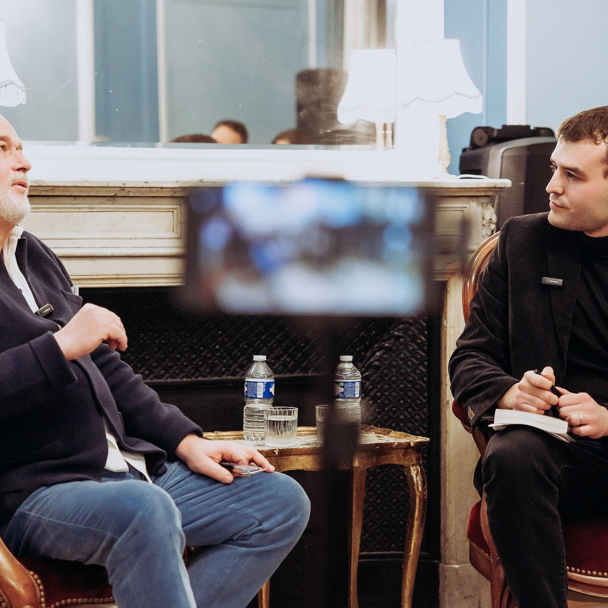 Michel Canesi à la présentation de son livre (éditions Plon). Photographe à Paris