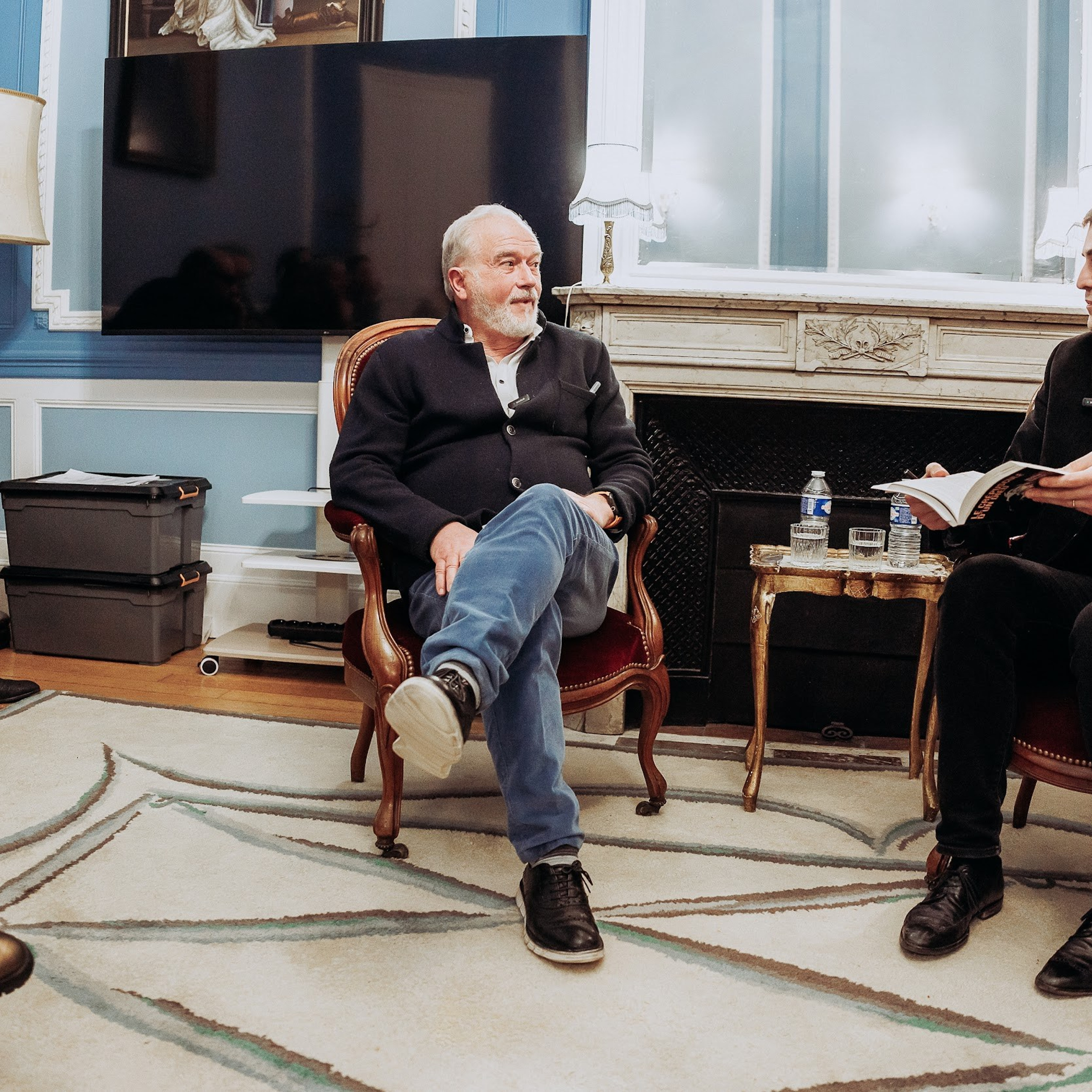 Michel Canesi à la présentation de son livre (éditions Plon). Photographe à Paris